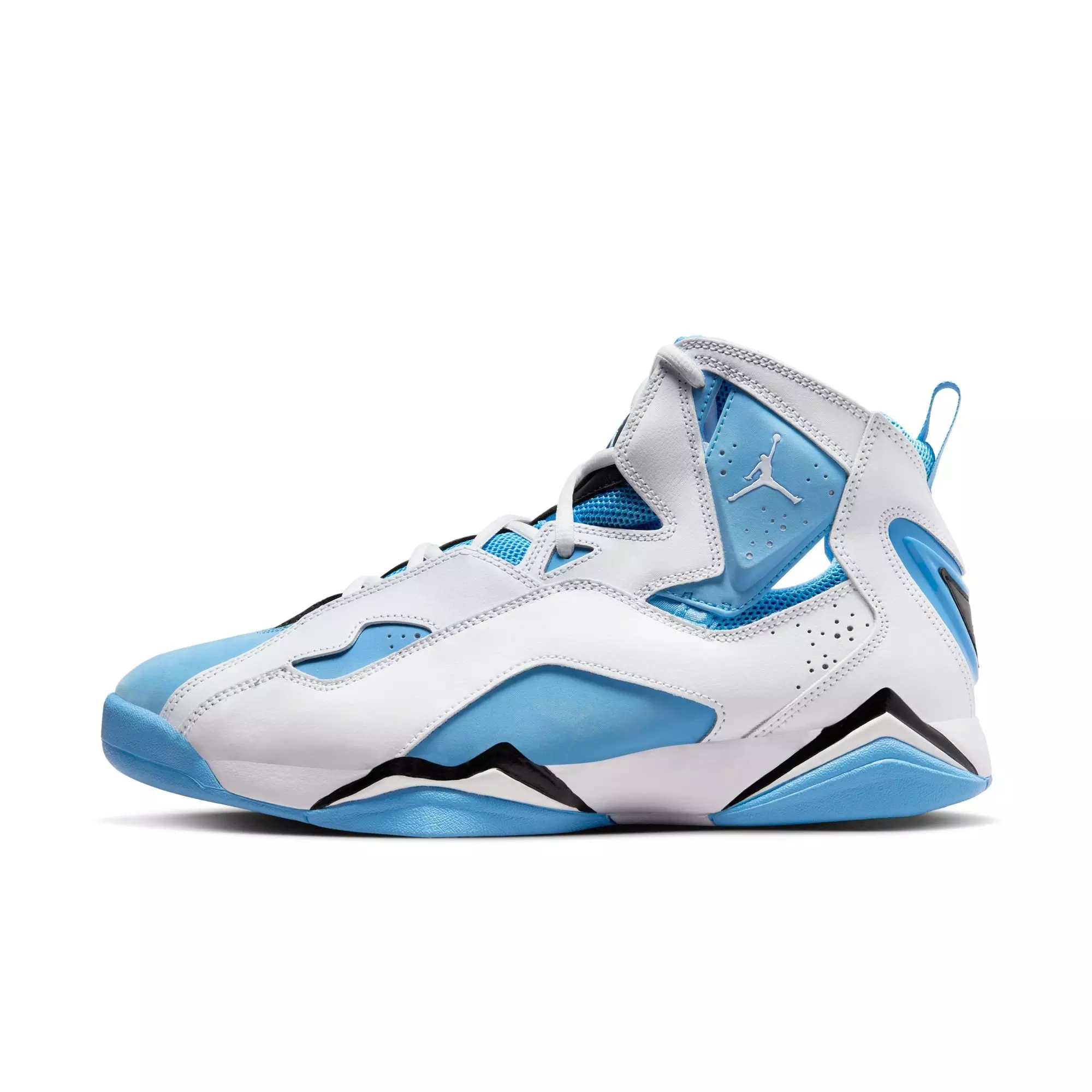 Jordan True Flight "White/University Blue/Black" Men's Shoe - WHITE/LT BLUE
