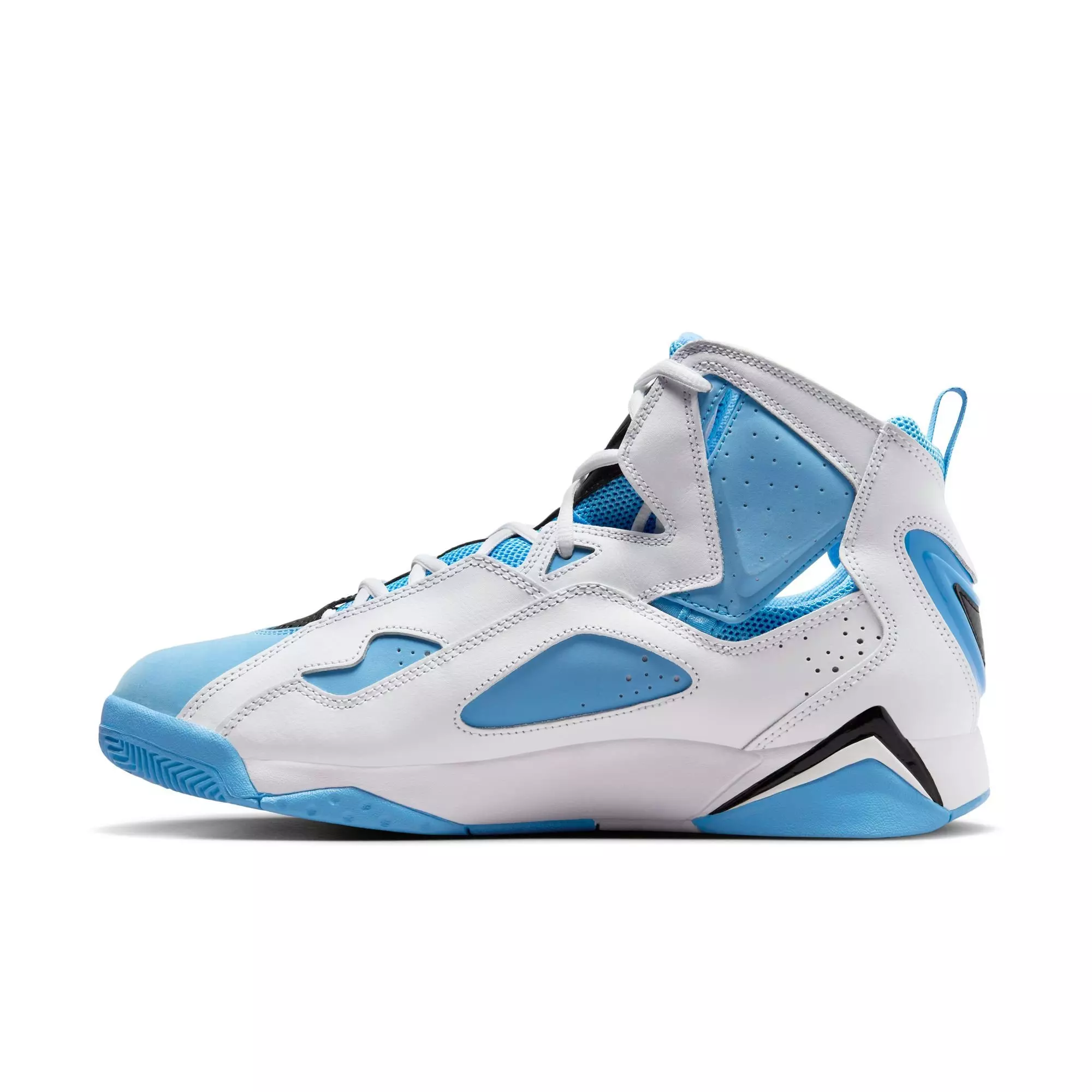 Jordan True Flight "White/University Blue/Black" Men's Shoe - WHITE/LT BLUE