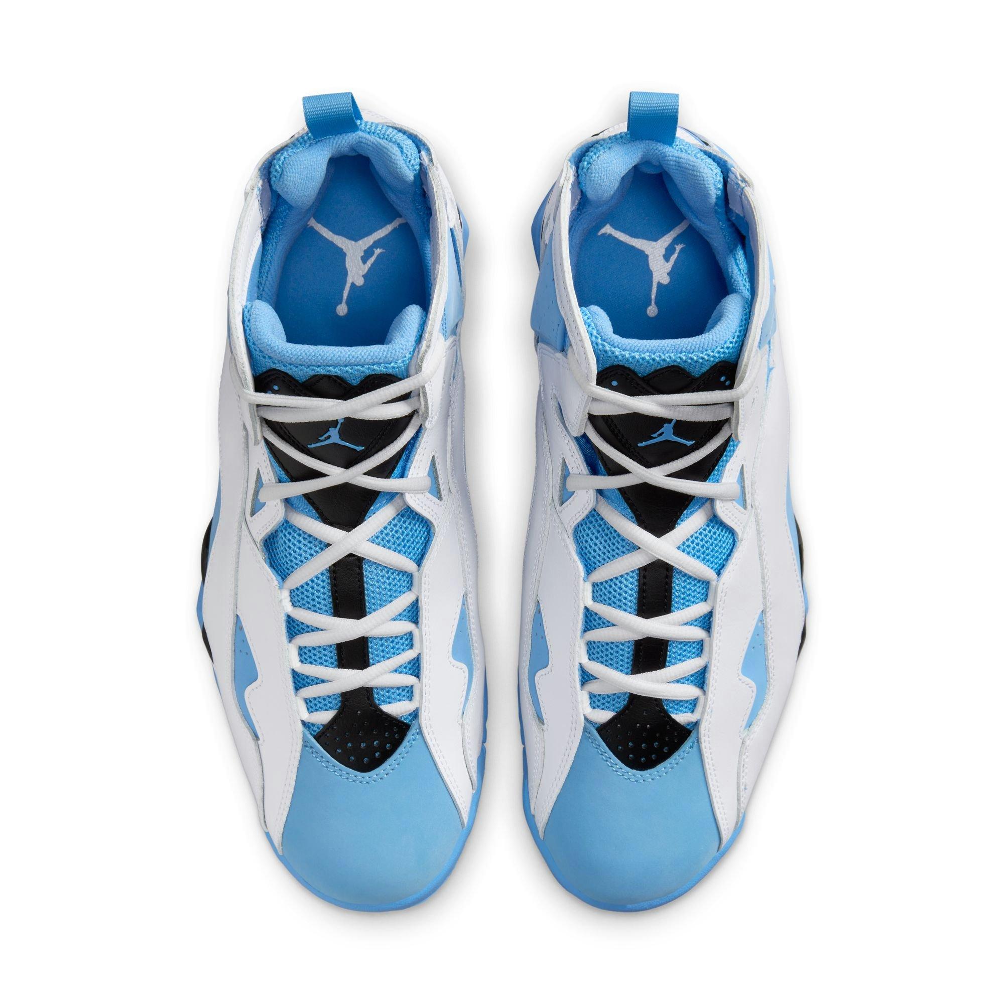 JORDAN TRUE FLIGHT High-Top Athletic Sneakers in Light Blue and White Sz12 Nike Air Jordan True Flight White/University Blue/Black  main image 3