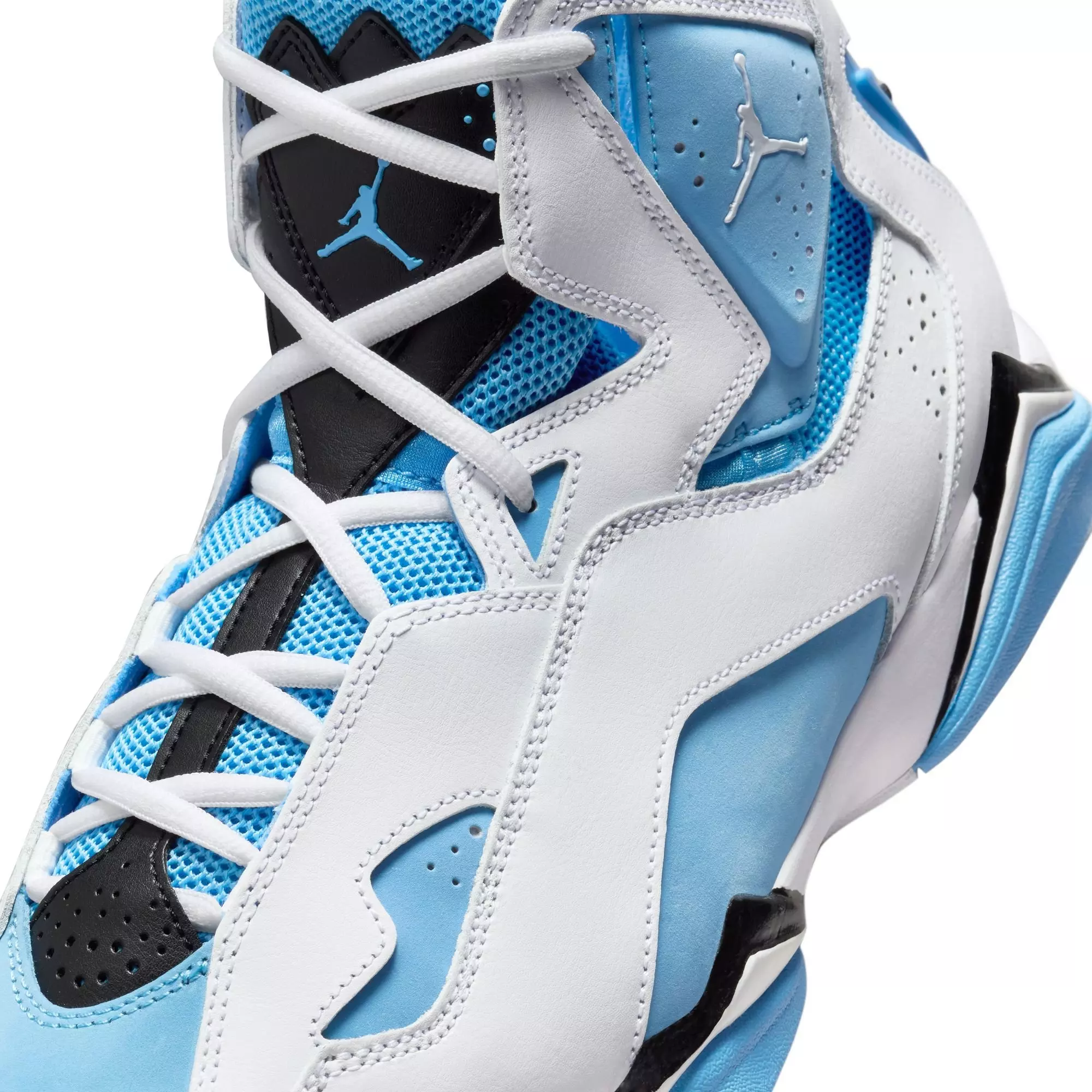 Jordan True Flight "White/University Blue/Black" Men's Shoe - WHITE/LT BLUE