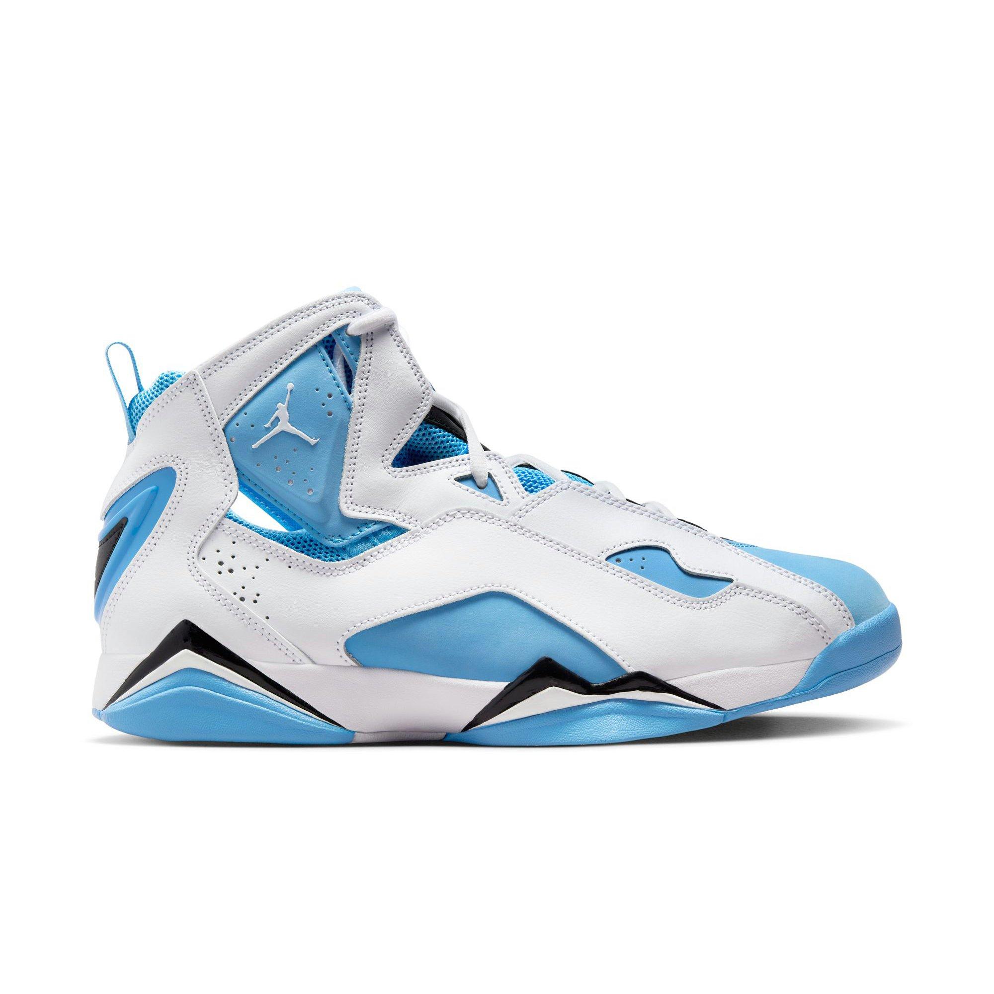 Jordan True Flight "White/University Blue/Black" Men's Shoe - WHITE/LT BLUE