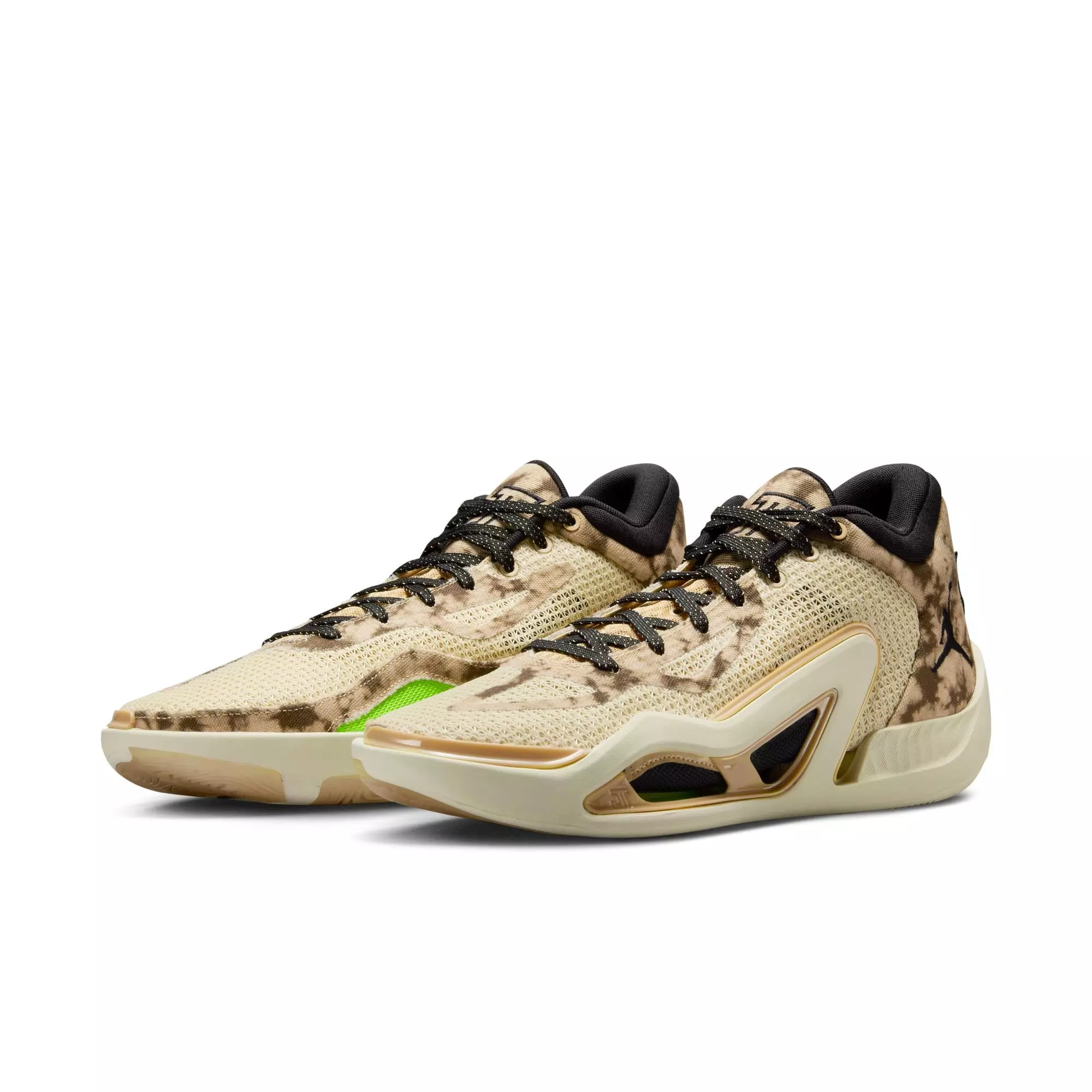Jordan Tatum 1 "Desert Tie-Dye" Men's Basketball Shoe - FOSSIL/BLACK/SESAME