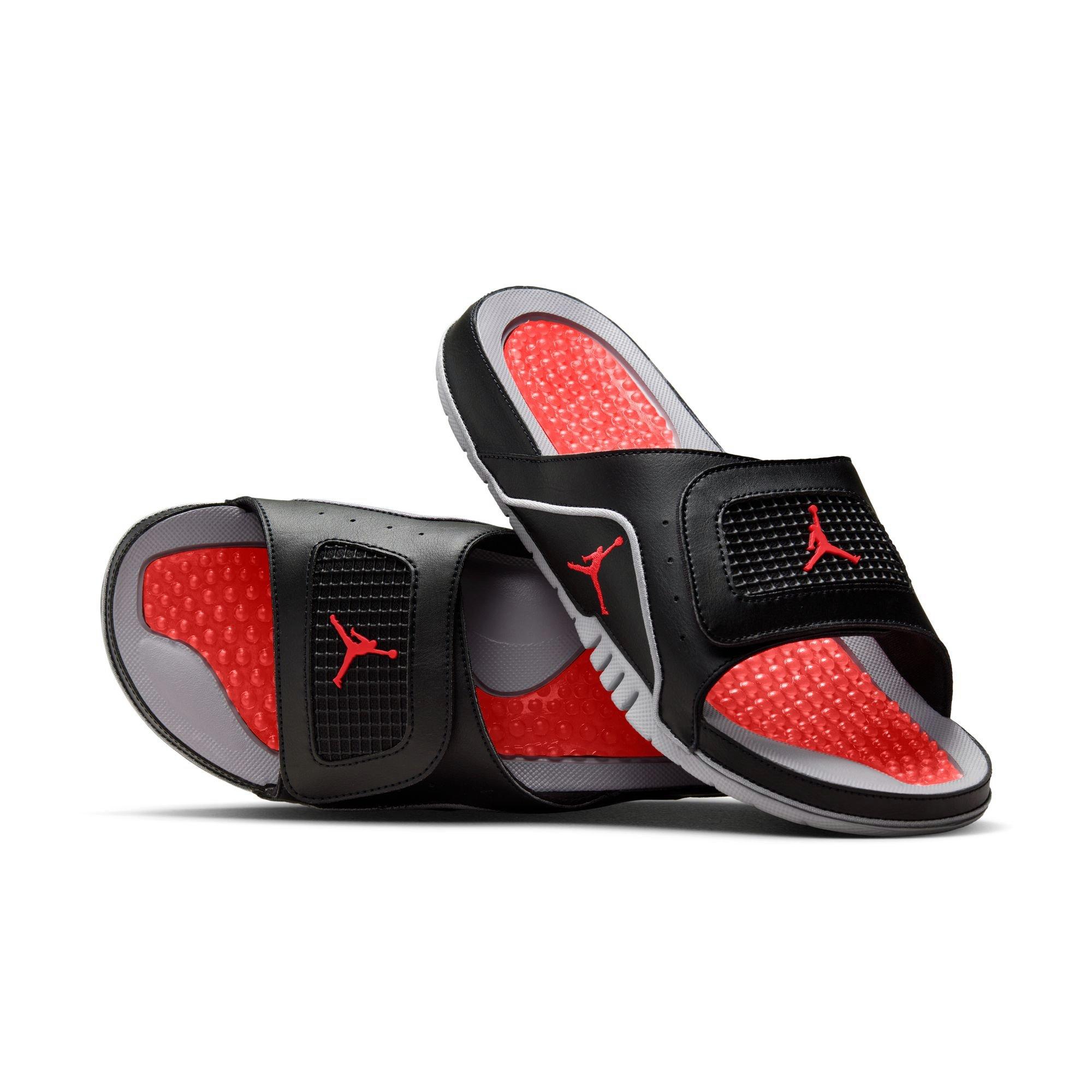 Jordan Hyrdro Retro IV Men's "Black/Fire Red/Cement Grey" Slide