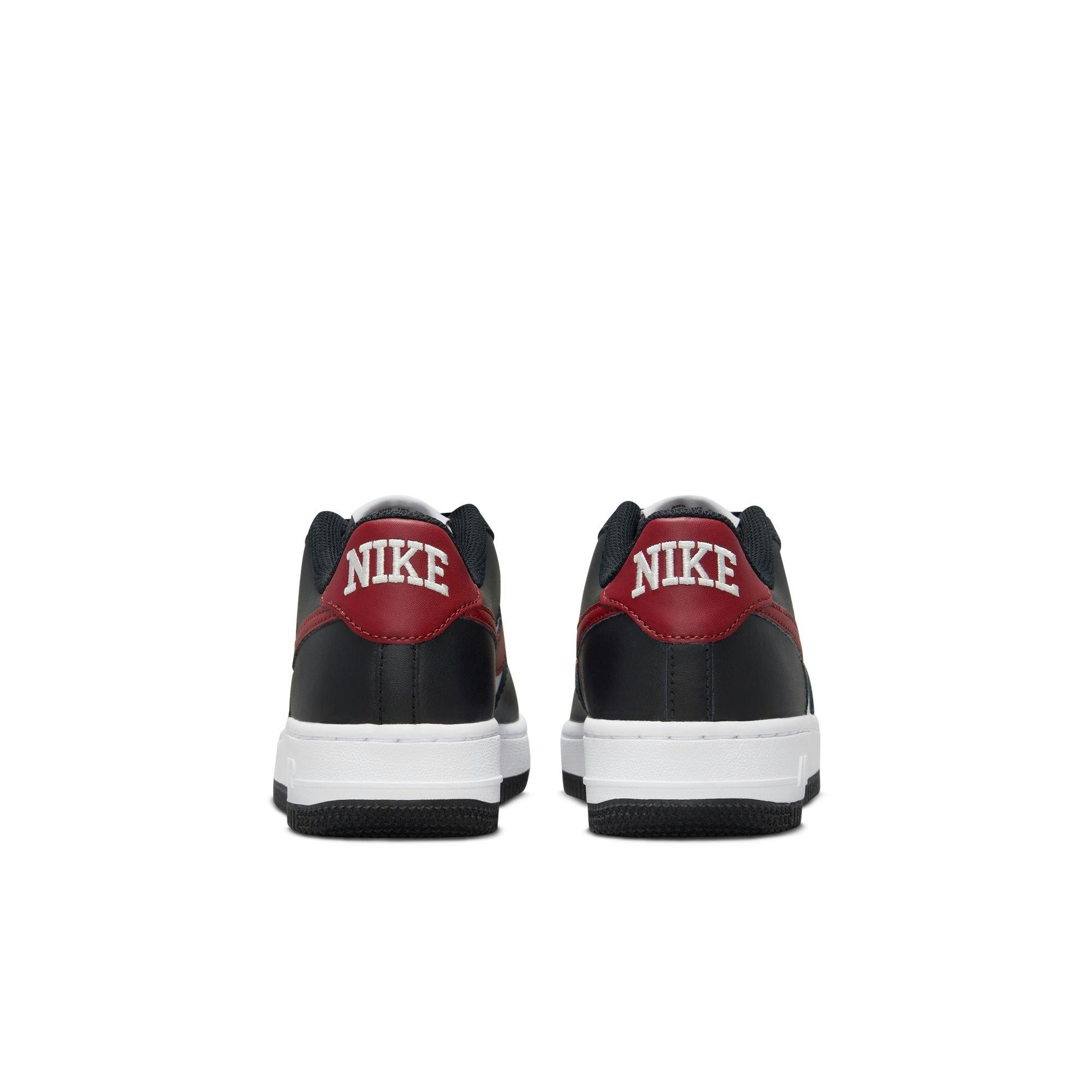 Nike Air Force 1 Grade School Boys' Black/Dark Team Red/Summit White Shoe