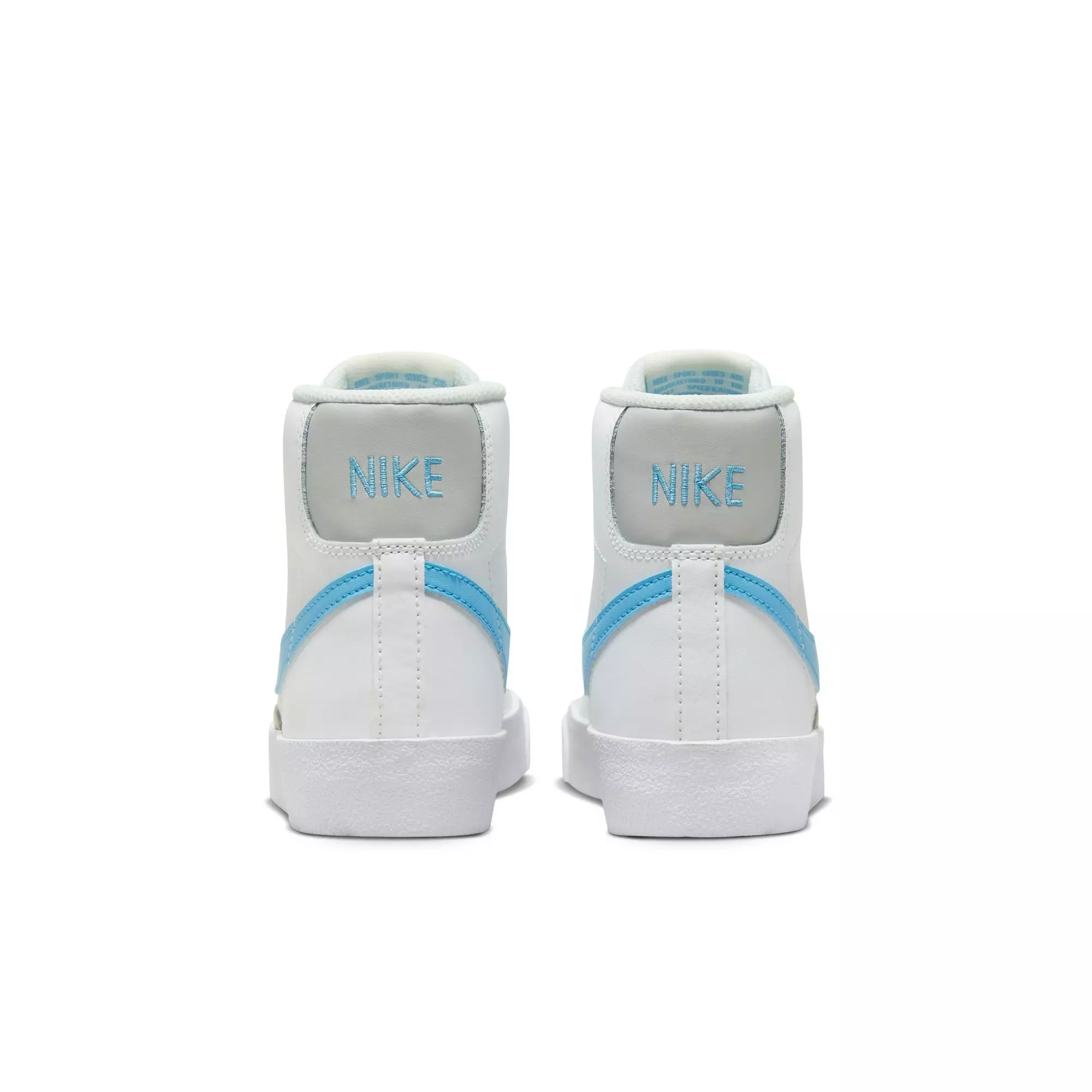 Nike Blazer Mid '77 "Summit White/Aquarius Blue/Photon Dust" Grade School Boys' Shoe - WHITE/BLUE