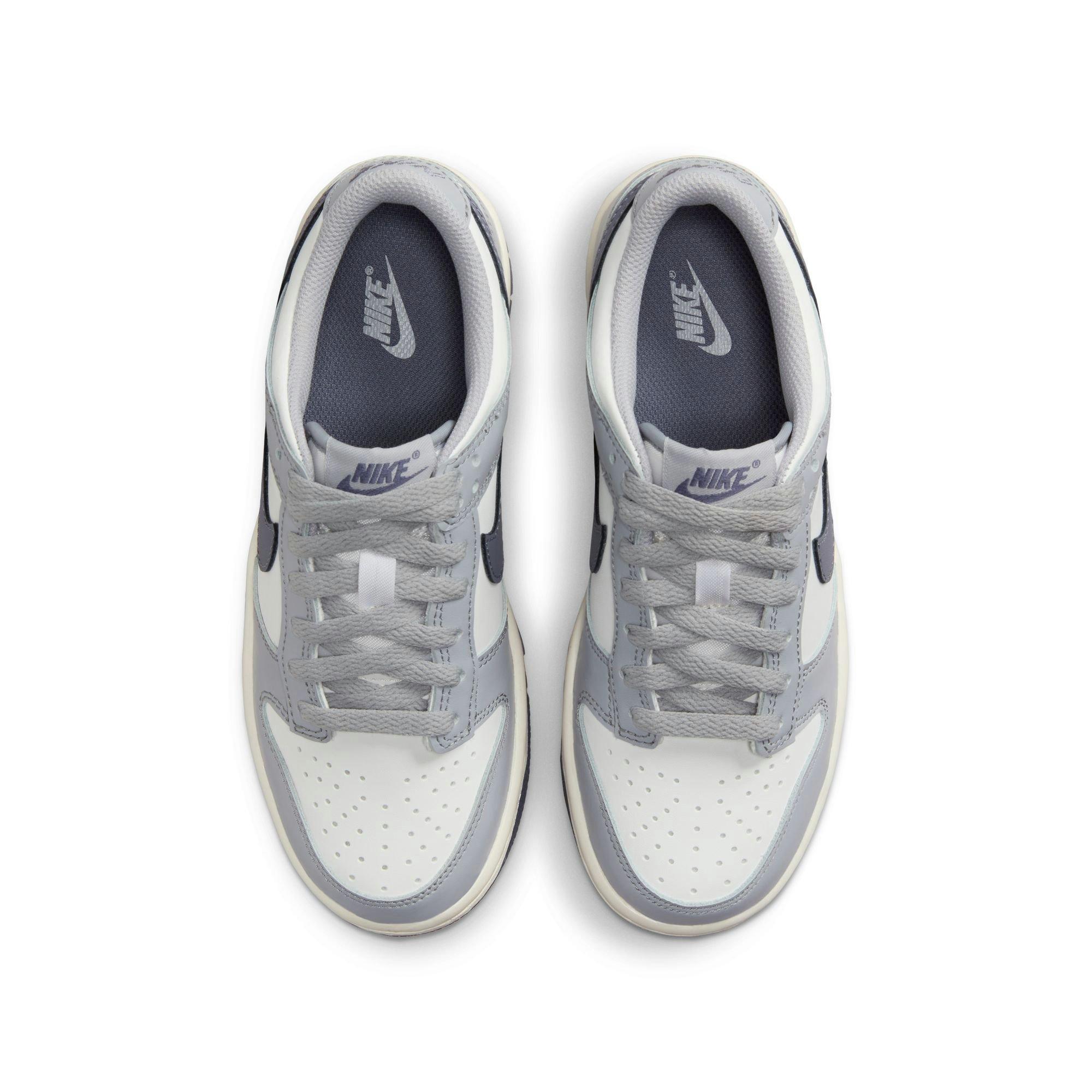 Nike Dunk Low Grade School Boys' "Summit White/Light Carbon/Wolf Grey" Shoe