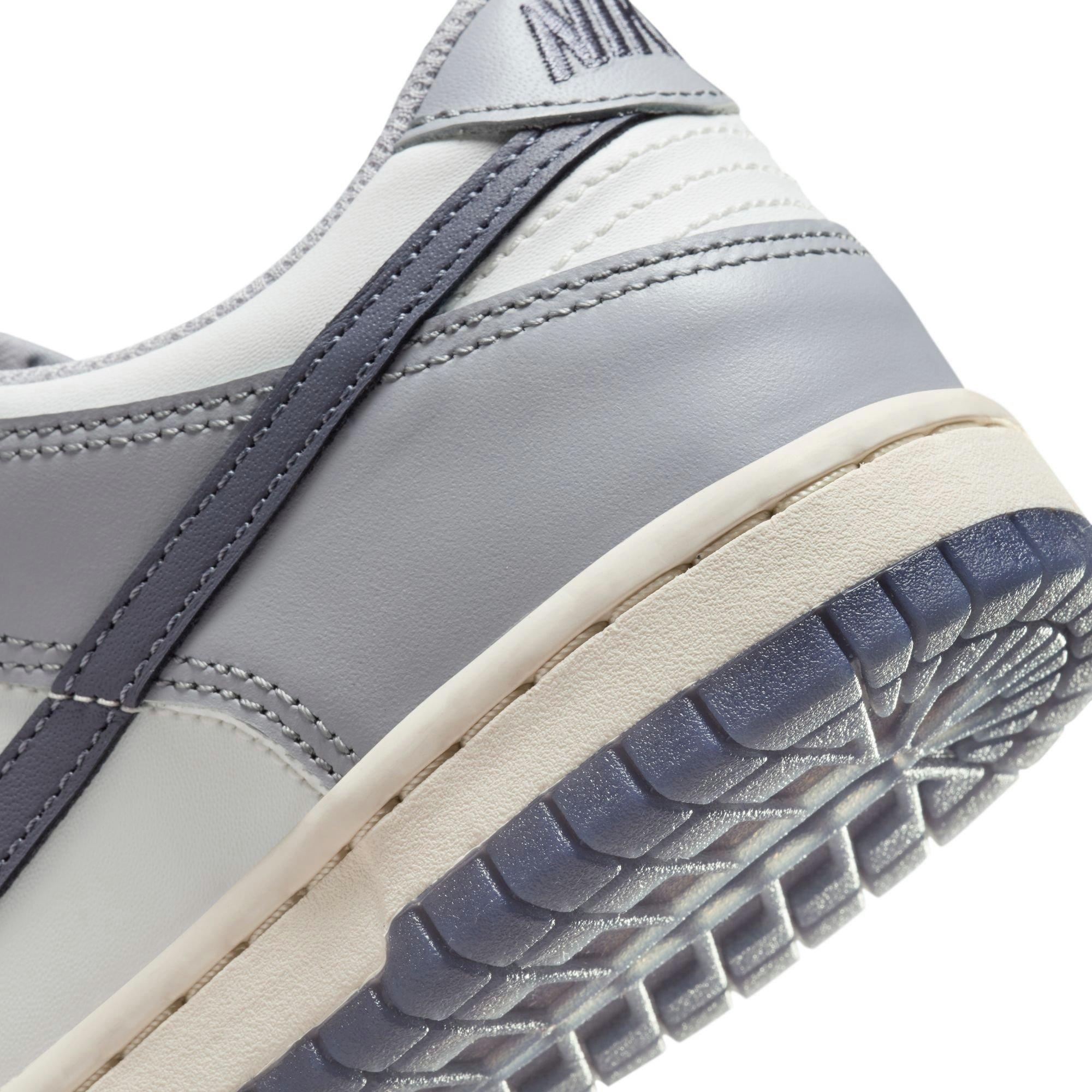 Nike Dunk Low "Summit White/Light Carbon/Wolf Grey" Grade School Boys' Shoe - WHITE/GREY Thumbnail View 10