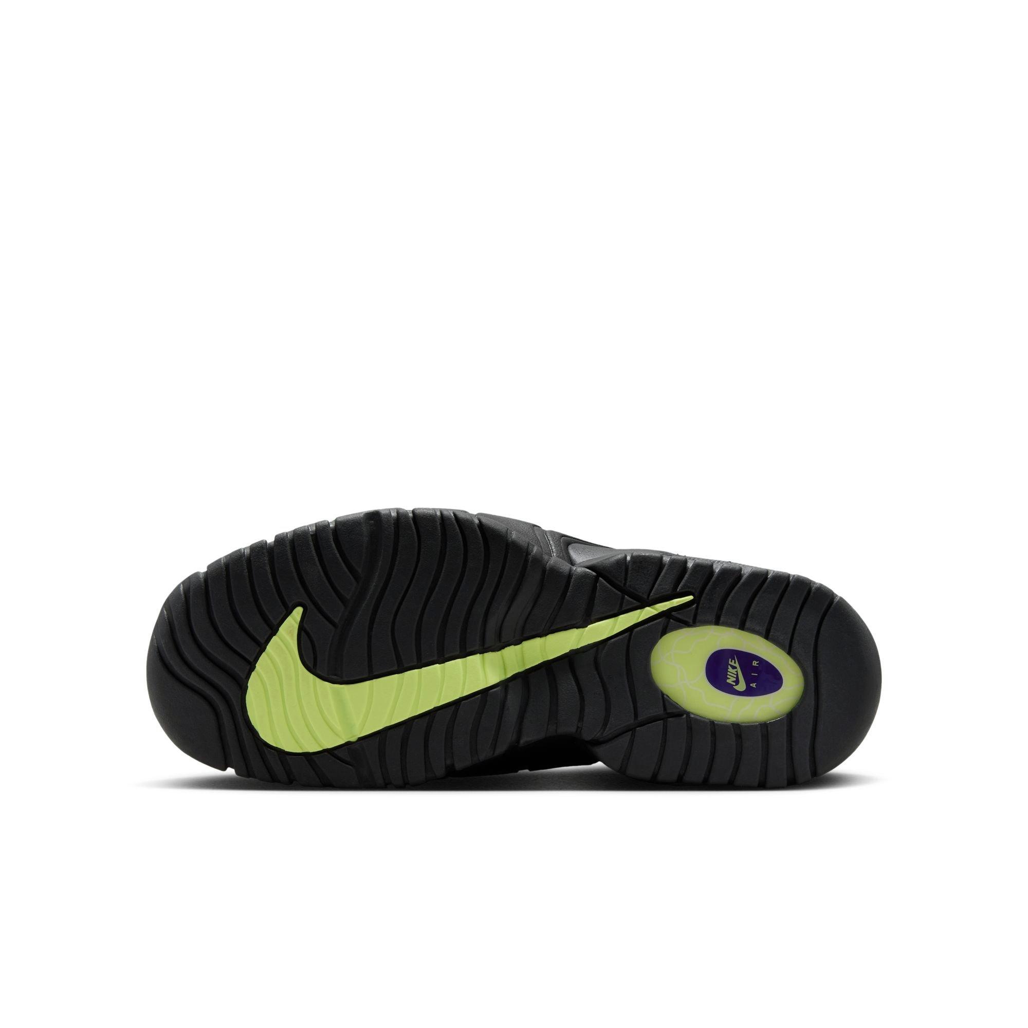 Nike Air Max Penny 1 "Penny Story" Grade School Kids' Shoe - WHITE/LEMON TWIST/FIELD PURPLE Thumbnail View 10