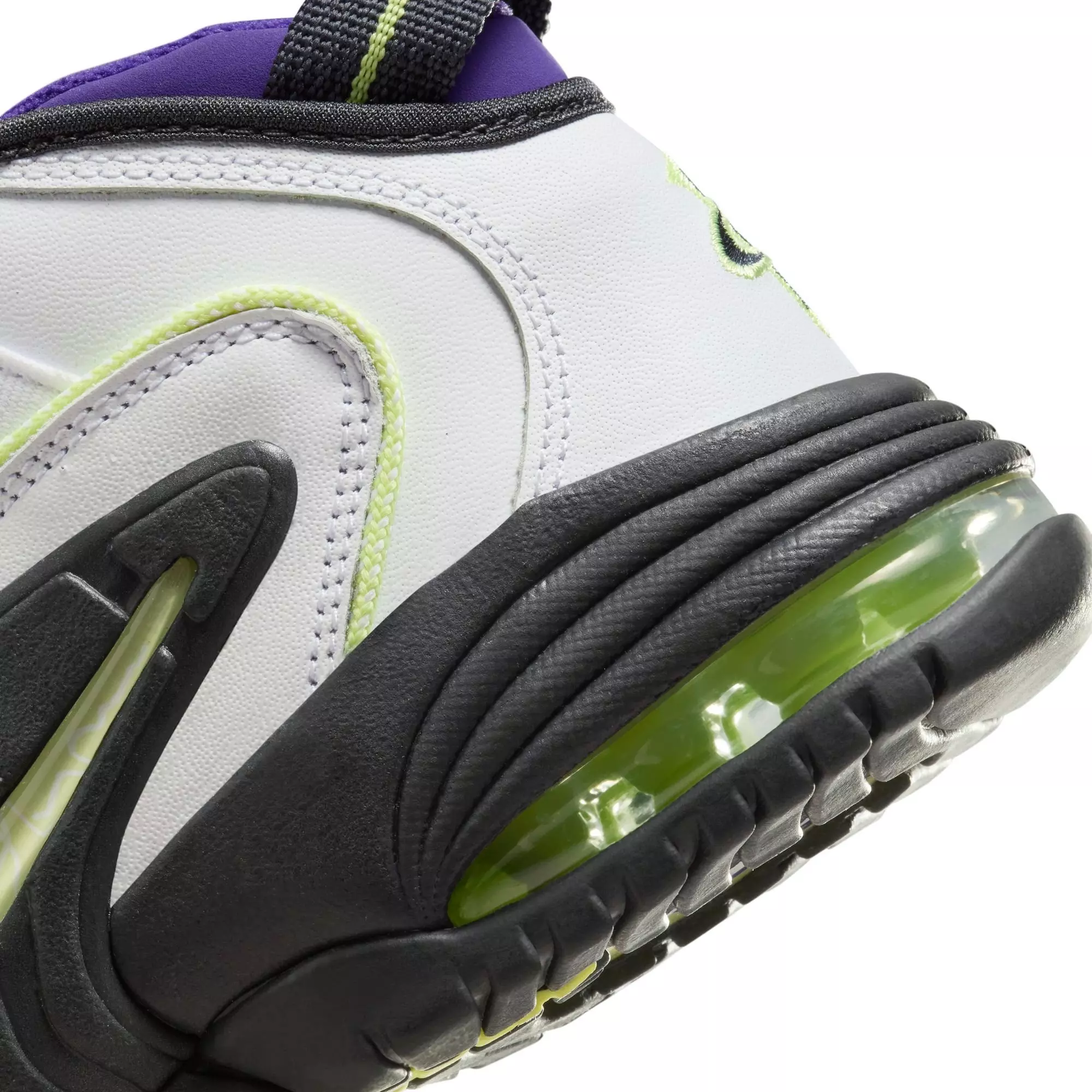 Nike Air Max Penny 1 "Penny Story" Grade School Kids' Shoe - WHITE/LEMON TWIST/FIELD PURPLE