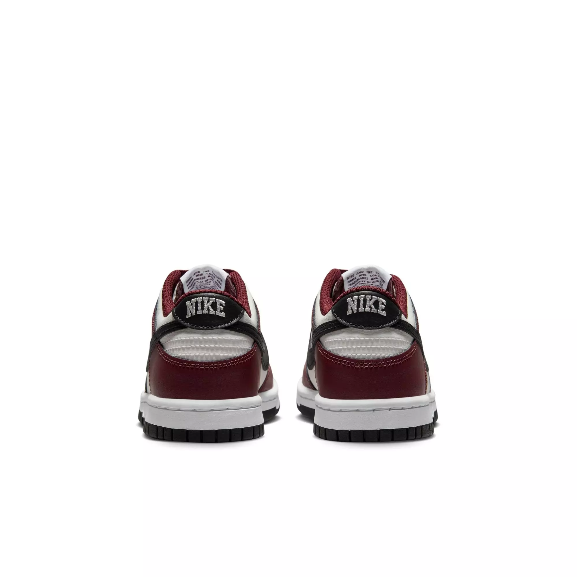 Nike Dunk Low "Dark Team Red/Black/Summit White" Grade School Boys' Shoe - RED/BLACK/WHITE