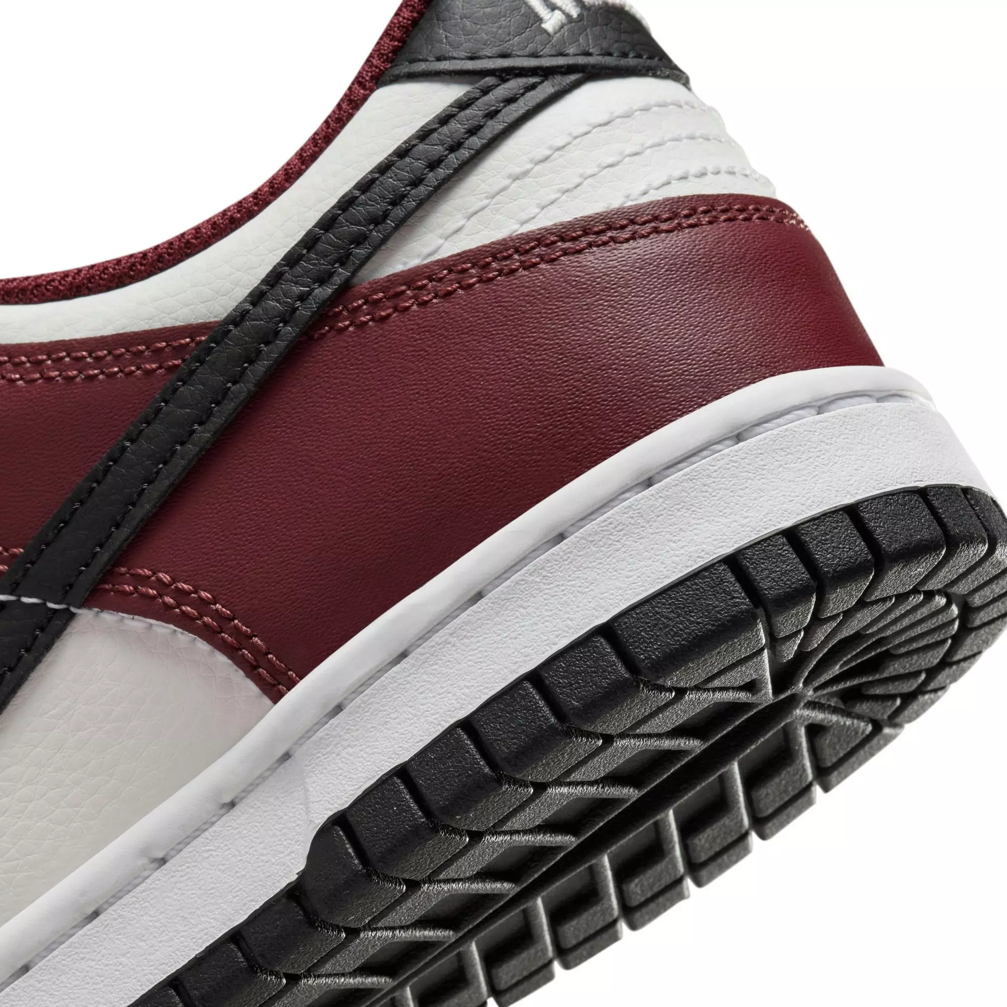 Nike Dunk Low "Dark Team Red/Black/Summit White" Grade School Boys' Shoe - RED/BLACK/WHITE
