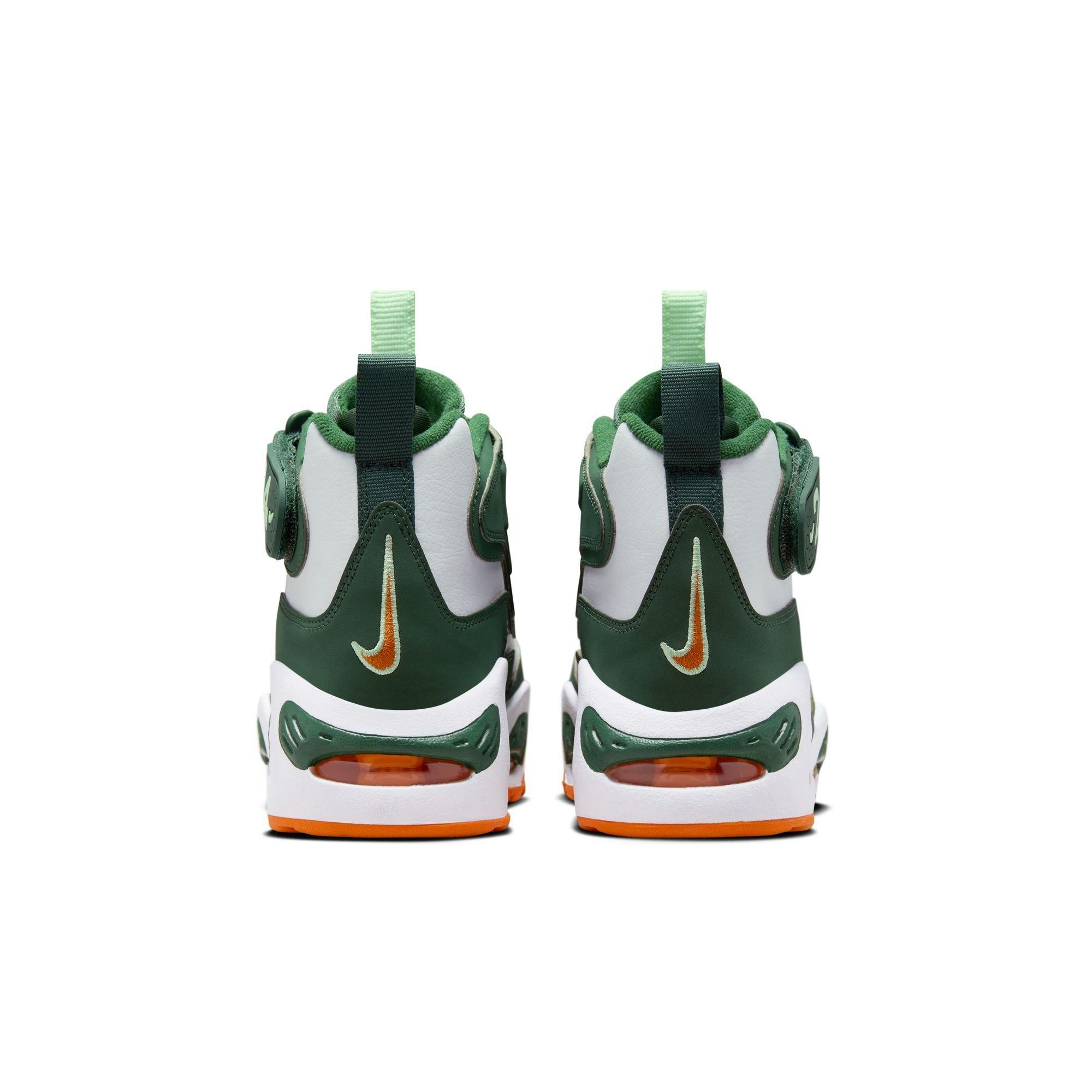 Nike Air Griffey Max 1 "Fir/Bright Mandarin/White/Vapor Green" Grade School Boys' Shoe - WHITE/GREEN/ORANGE Thumbnail View 8