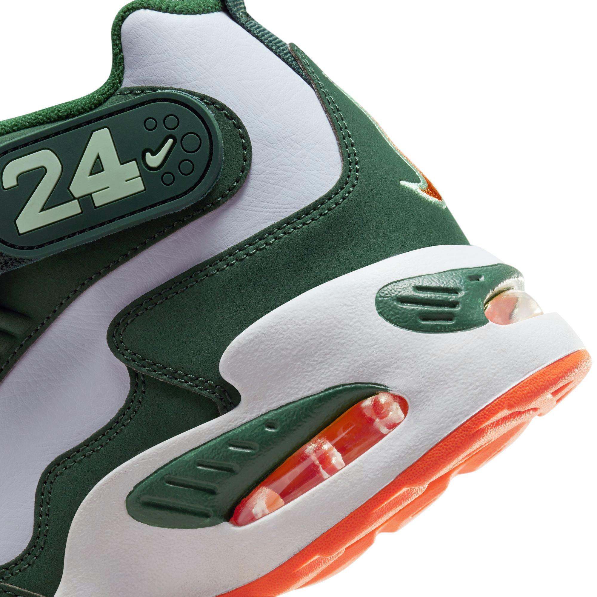 Nike Air Griffey Max 1 "Fir/Bright Mandarin/White/Vapor Green" Grade School Boys' Shoe - WHITE/GREEN/ORANGE Thumbnail View 5