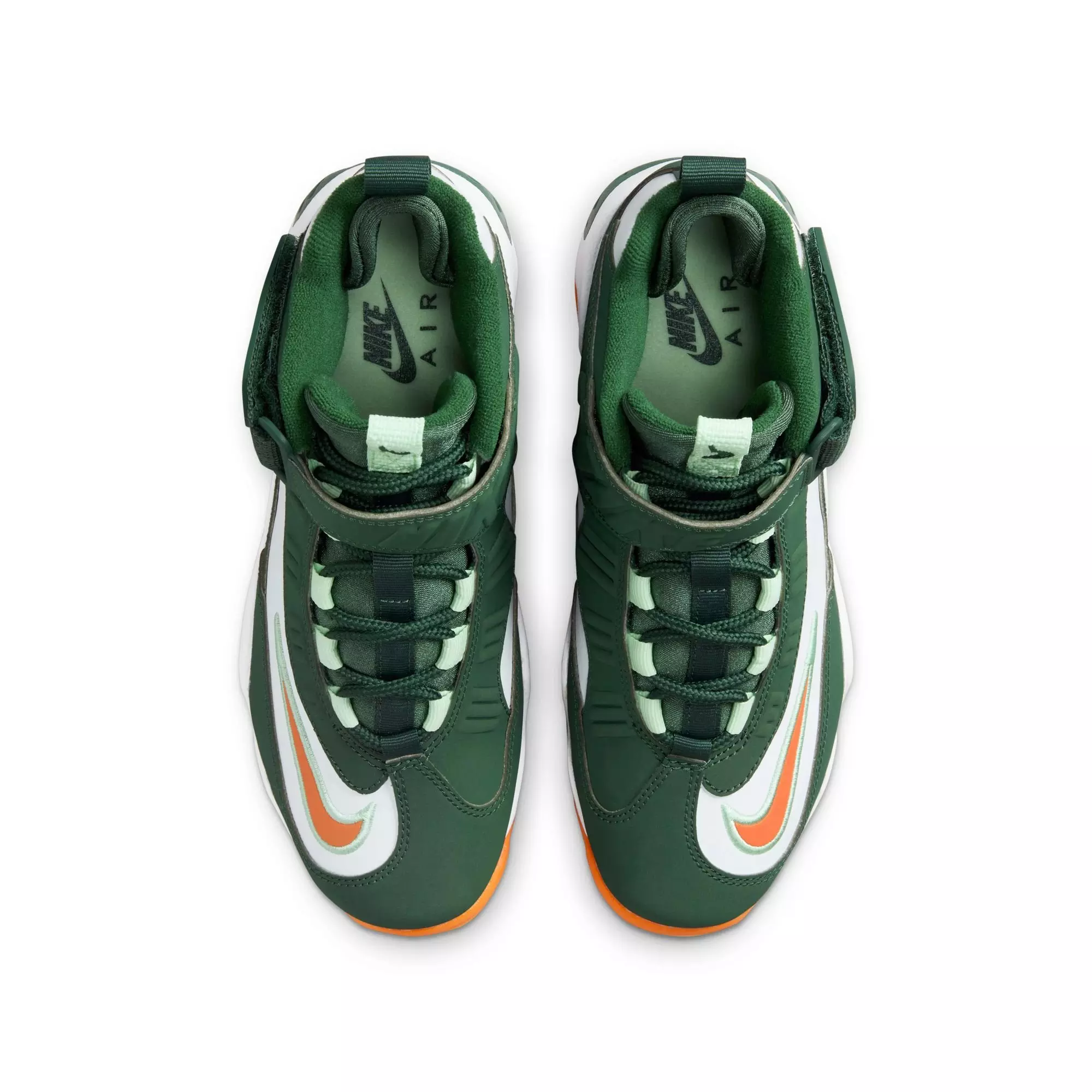Nike Air Griffey Max 1 "Fir/Bright Mandarin/White/Vapor Green" Grade School Boys' Shoe - WHITE/GREEN/ORANGE