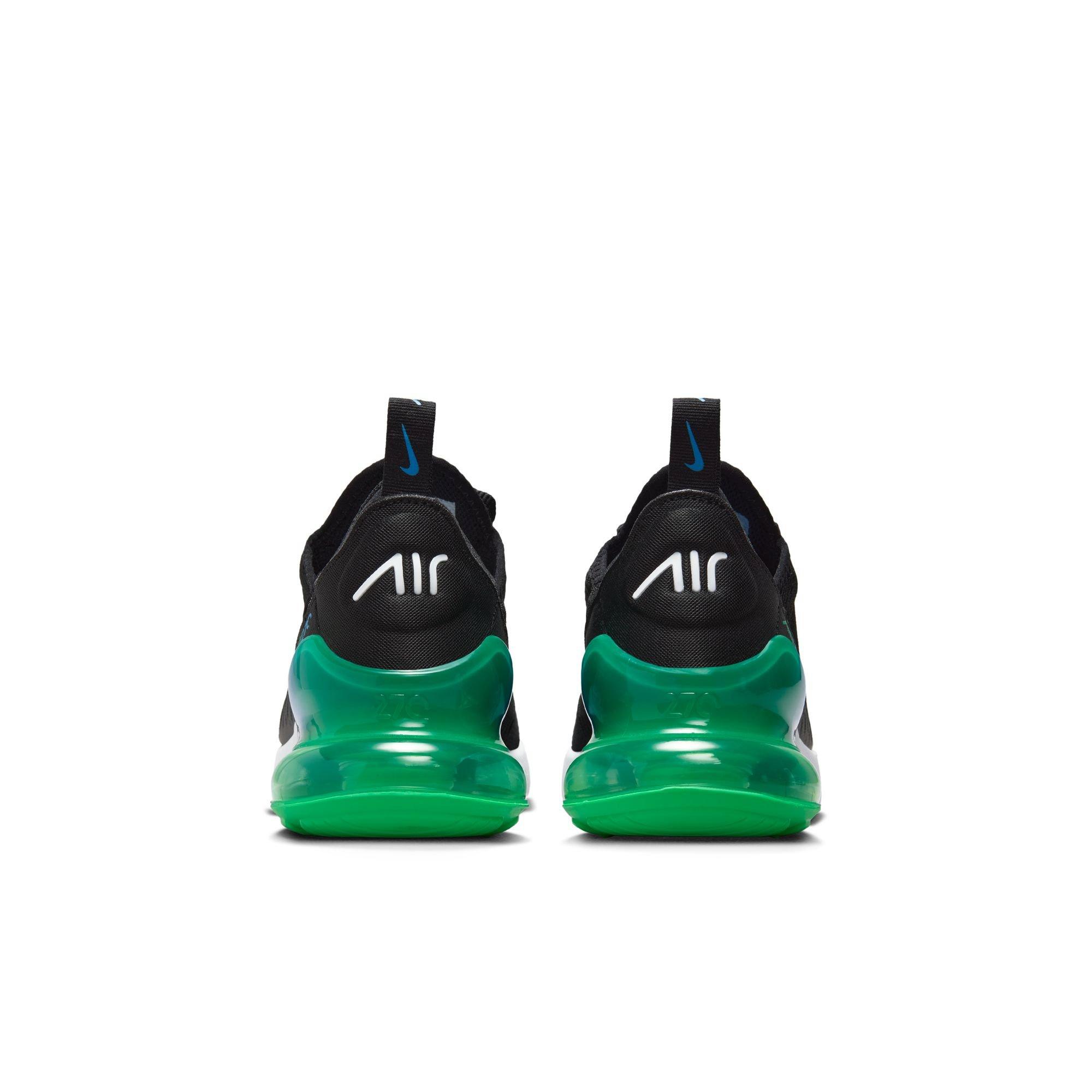 Nike Air Max 270 Grade School Boys' "Black/White/Malachite/Photo Blue" Shoe