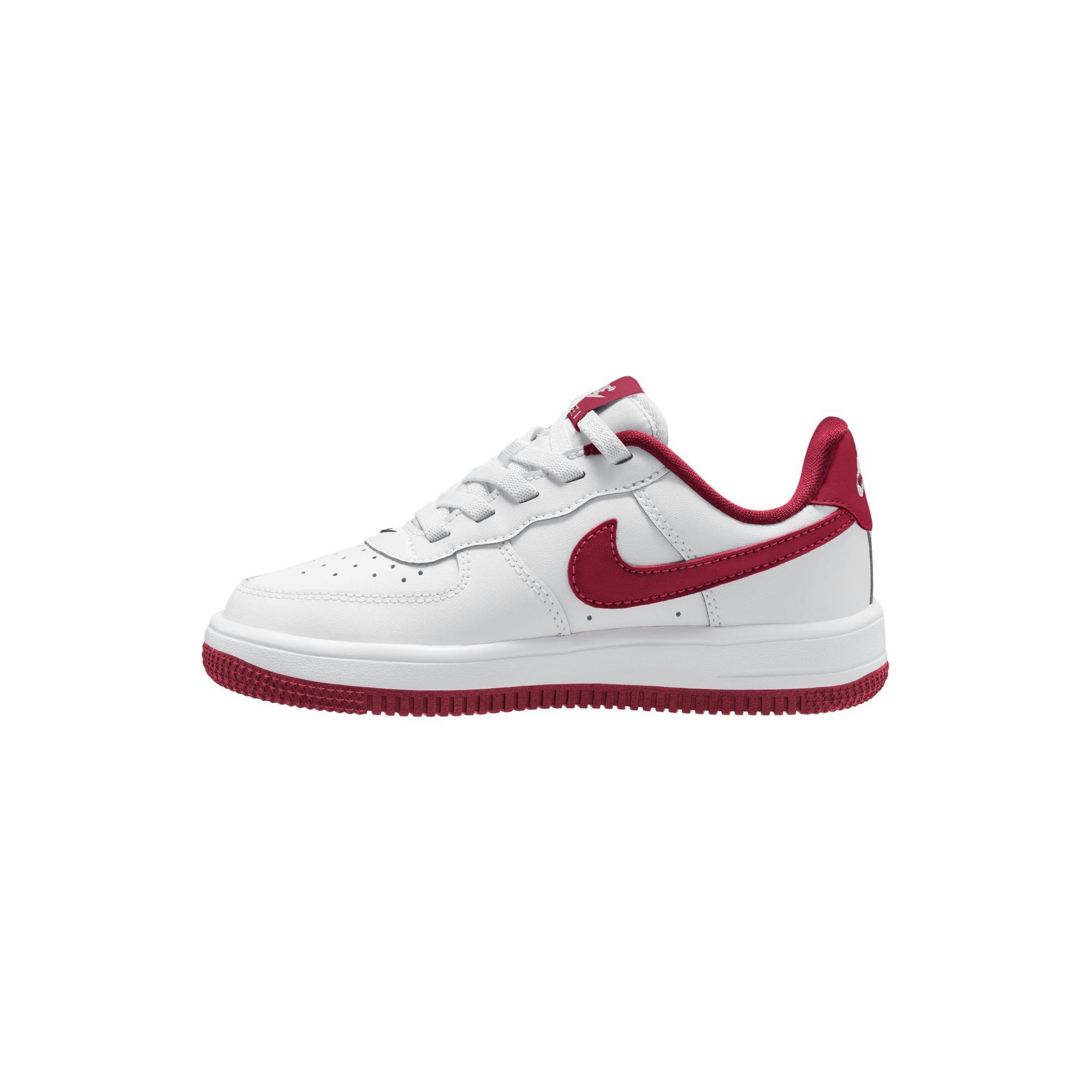 Nike Air Force 1 Low EasyOn "White/Team Red" Preschool Boys' Shoe - WHITE/RED Thumbnail View 4