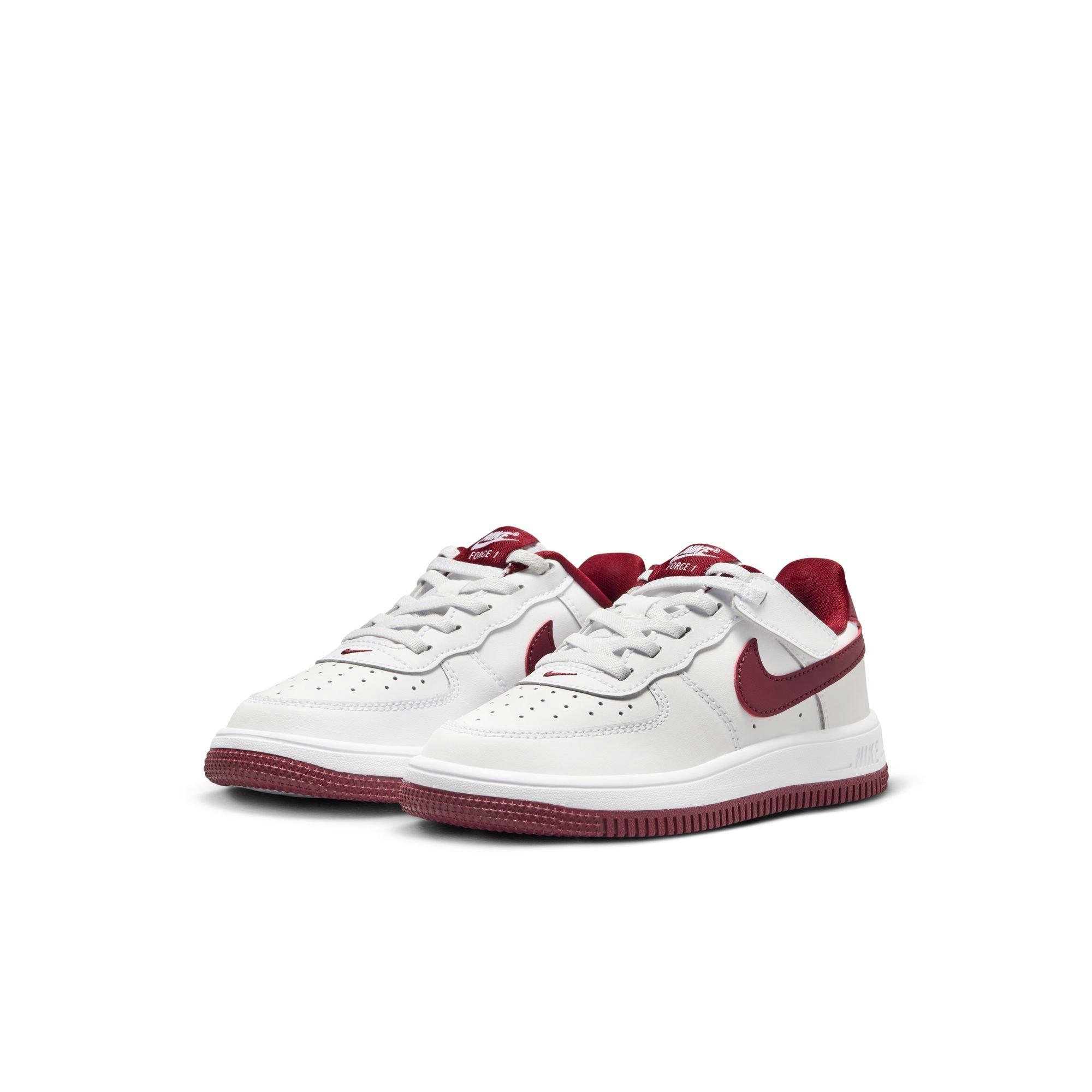 Nike Air Force 1 Low EasyOn "White/Team Red" Preschool Boys' Shoe - WHITE/RED Thumbnail View 5