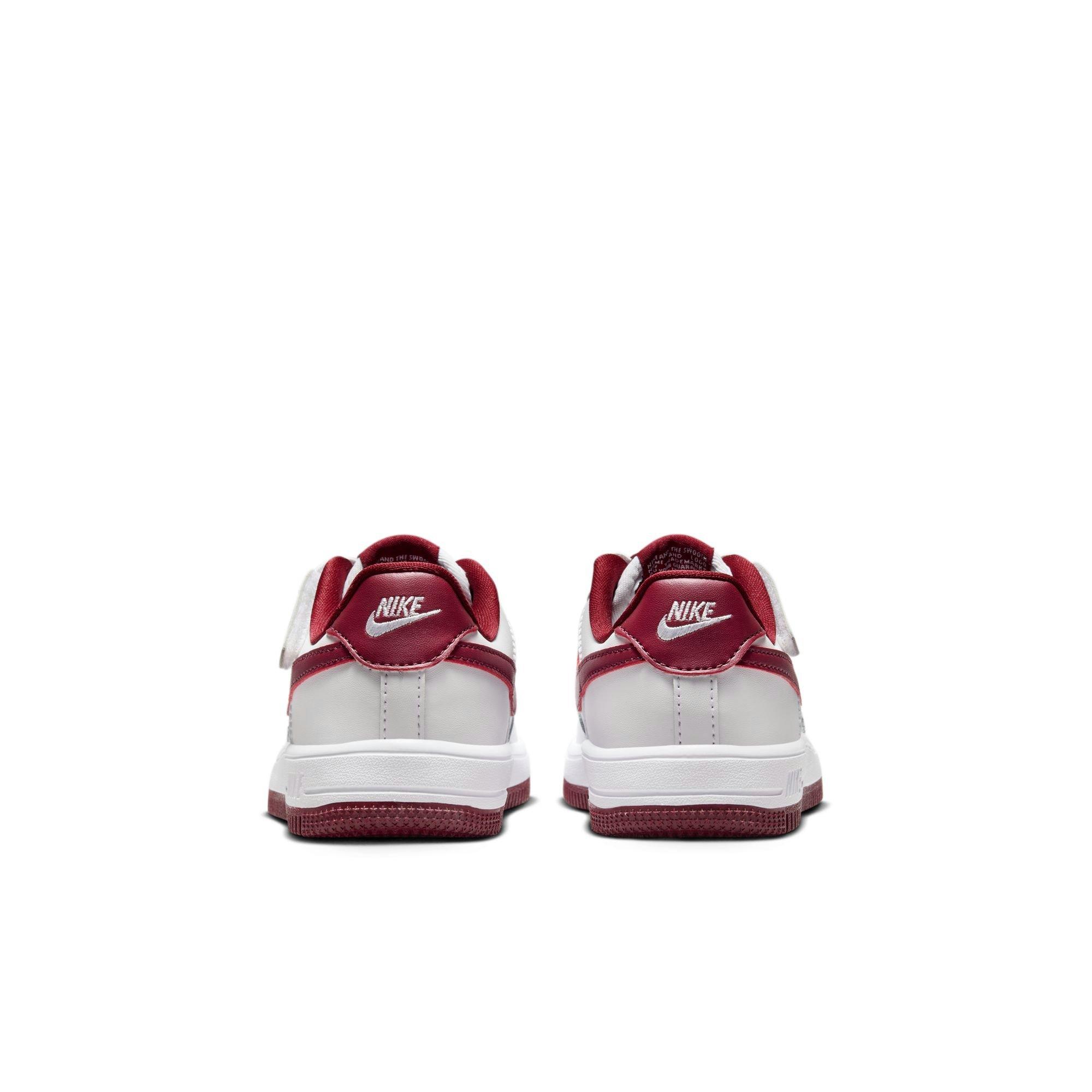 Nike Air Force 1 Low EasyOn "White/Team Red" Preschool Boys' Shoe - WHITE/RED Thumbnail View 6