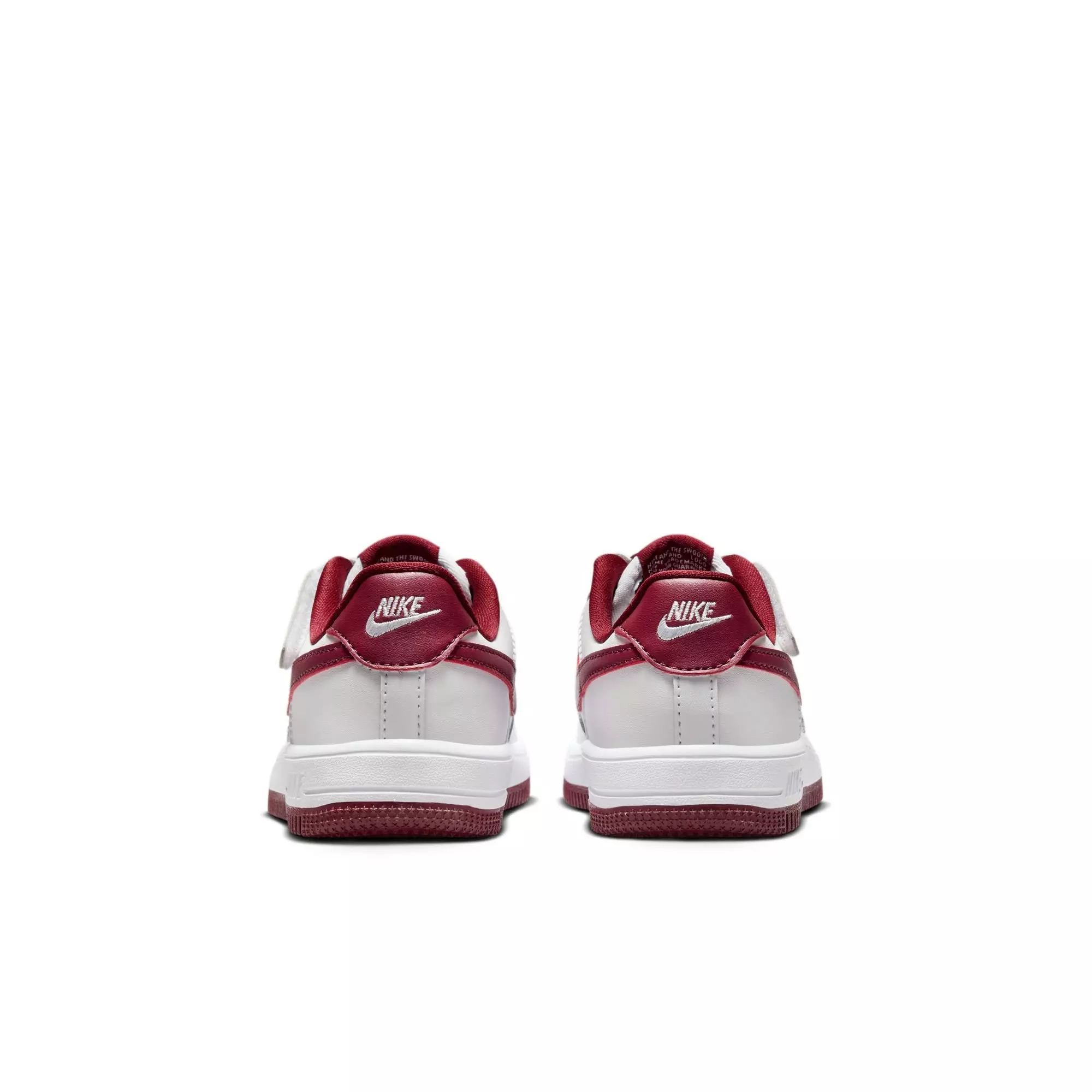 Nike Air Force 1 Low EasyOn "White/Team Red" Preschool Boys' Shoe - WHITE/RED