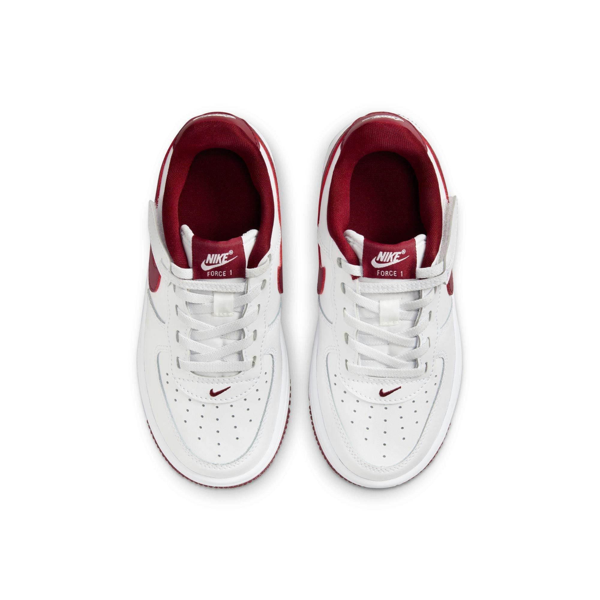 Nike Air Force 1 Low EasyOn "White/Team Red" Preschool Boys' Shoe - WHITE/RED Thumbnail View 7