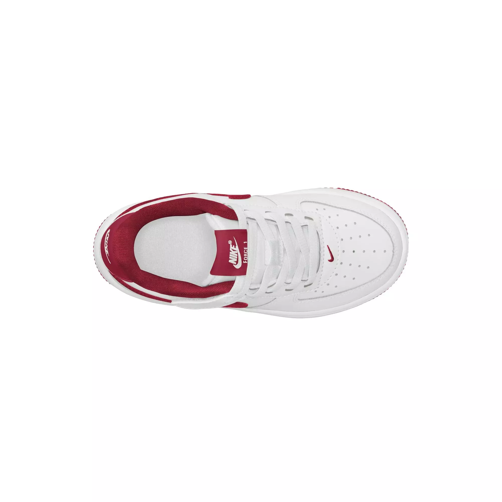 Nike Air Force 1 Low EasyOn "White/Team Red" Preschool Boys' Shoe - WHITE/RED