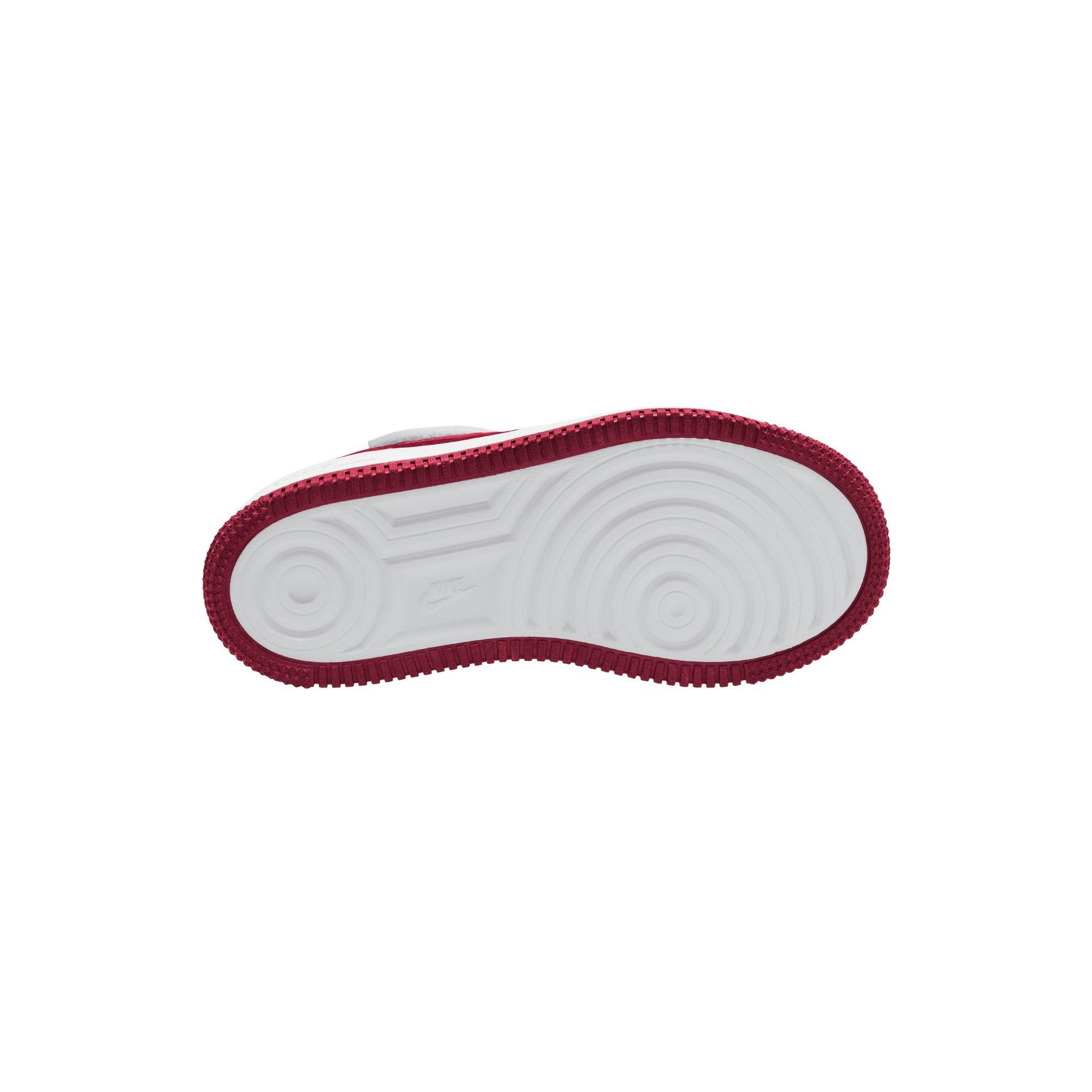 Nike Air Force 1 Low EasyOn "White/Team Red" Preschool Boys' Shoe - WHITE/RED Thumbnail View 9