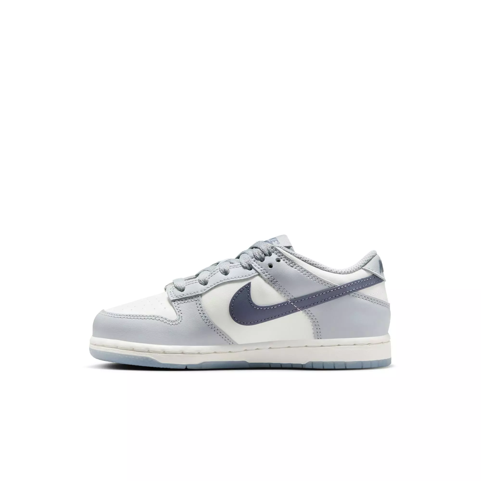 Nike Dunk Low "Summit White/Light Carbon/Wolf Grey" Preschool Boys' Shoe - WHITE/GREY