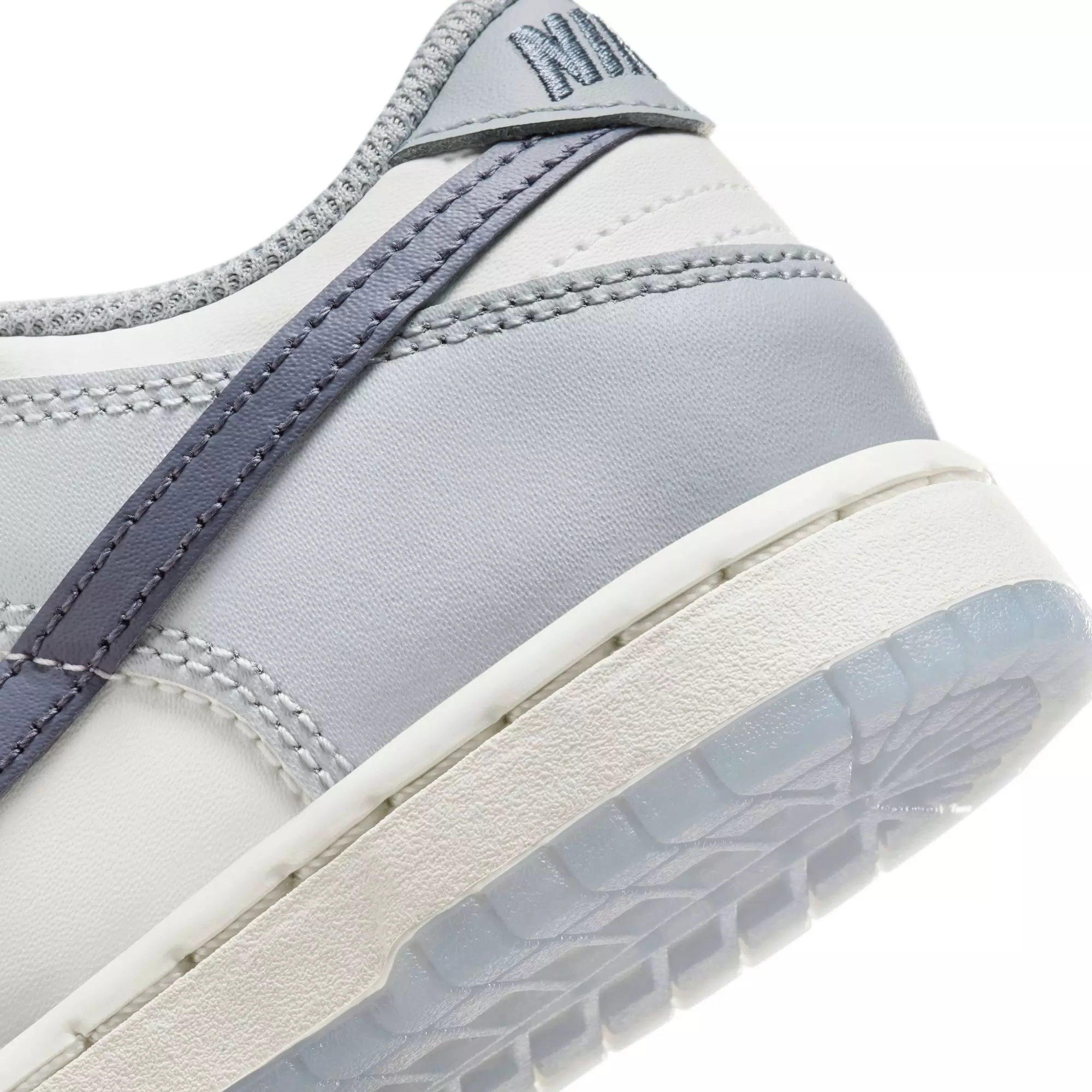 Nike Dunk Low "Summit White/Light Carbon/Wolf Grey" Preschool Boys' Shoe - WHITE/GREY