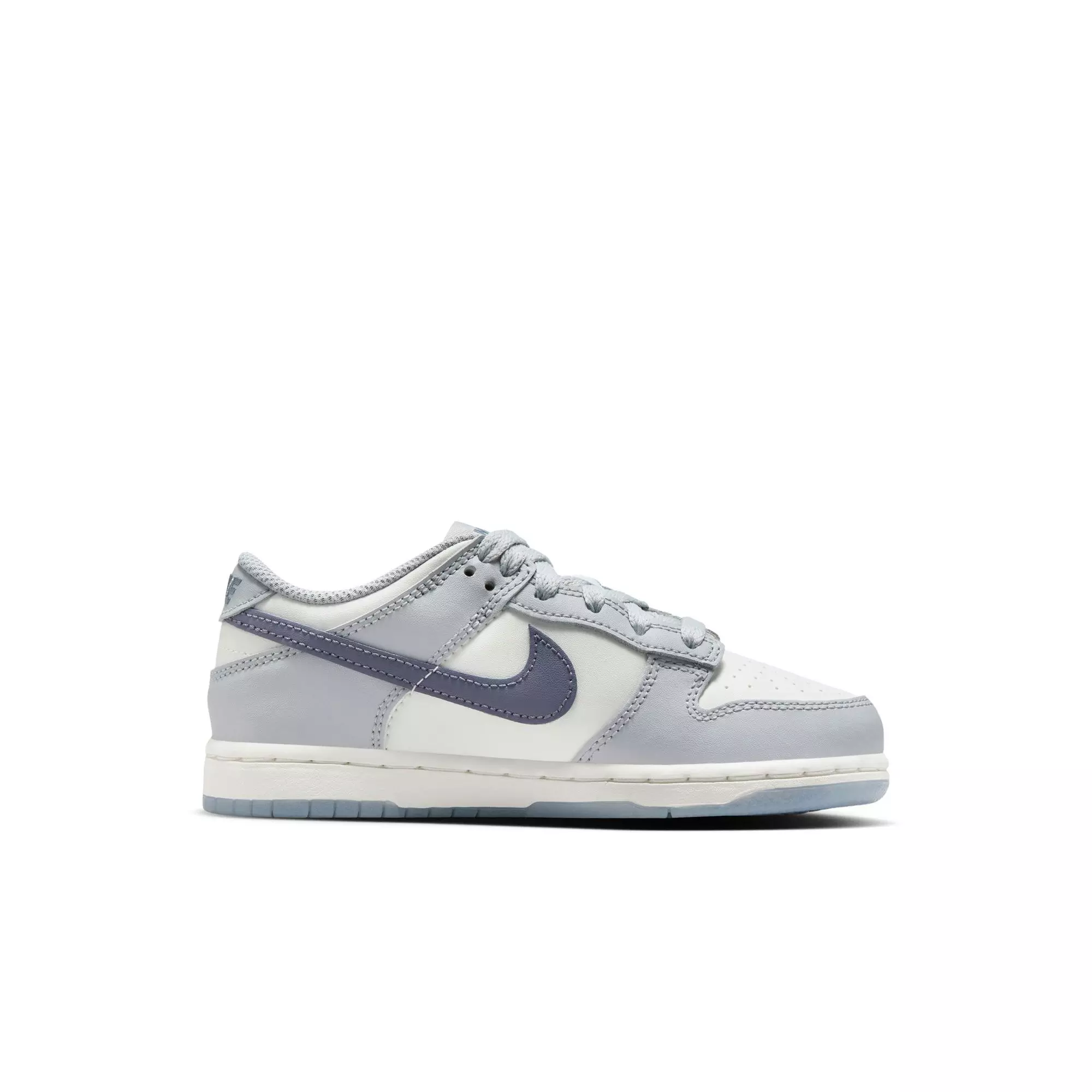 Nike Dunk Low "Summit White/Light Carbon/Wolf Grey" Preschool Boys' Shoe - WHITE/GREY