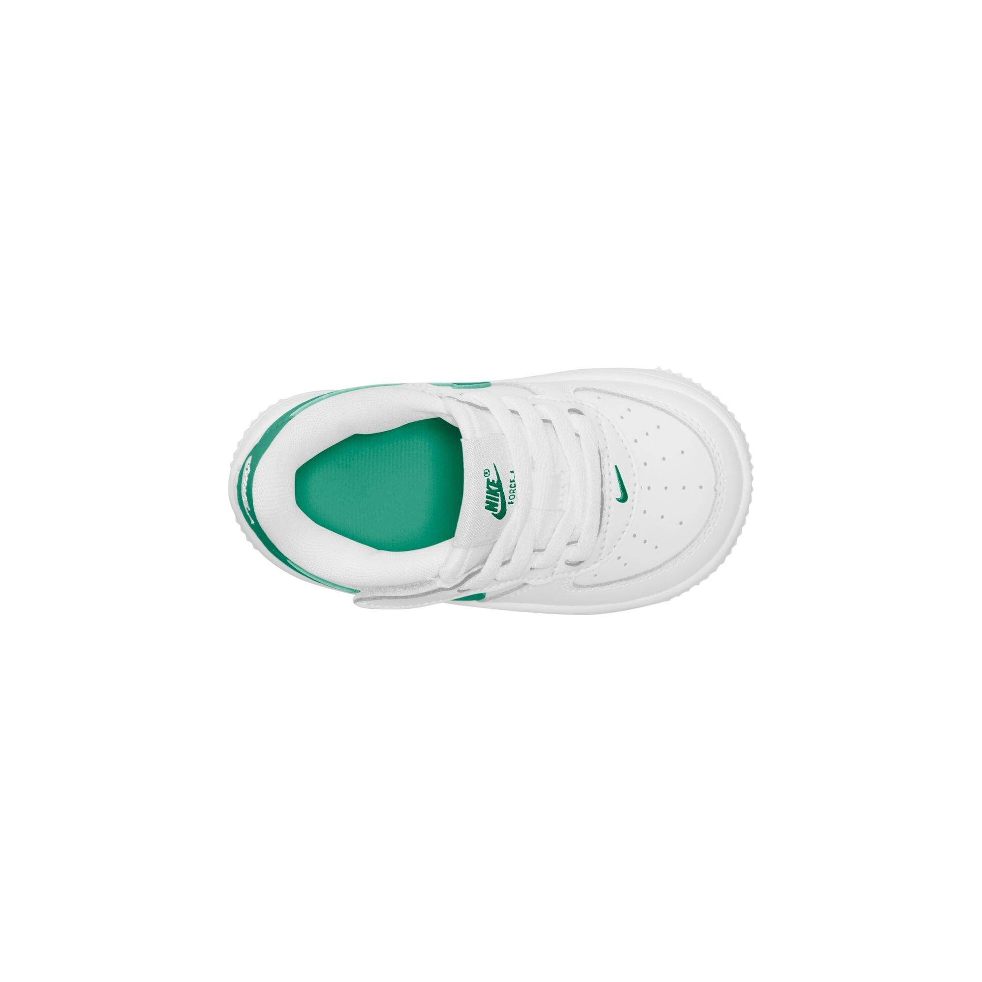 Nike Air Force 1 Low EasyOn "White/Malachite" Toddler Boys' Shoe - WHITE/GREEN Thumbnail View 8