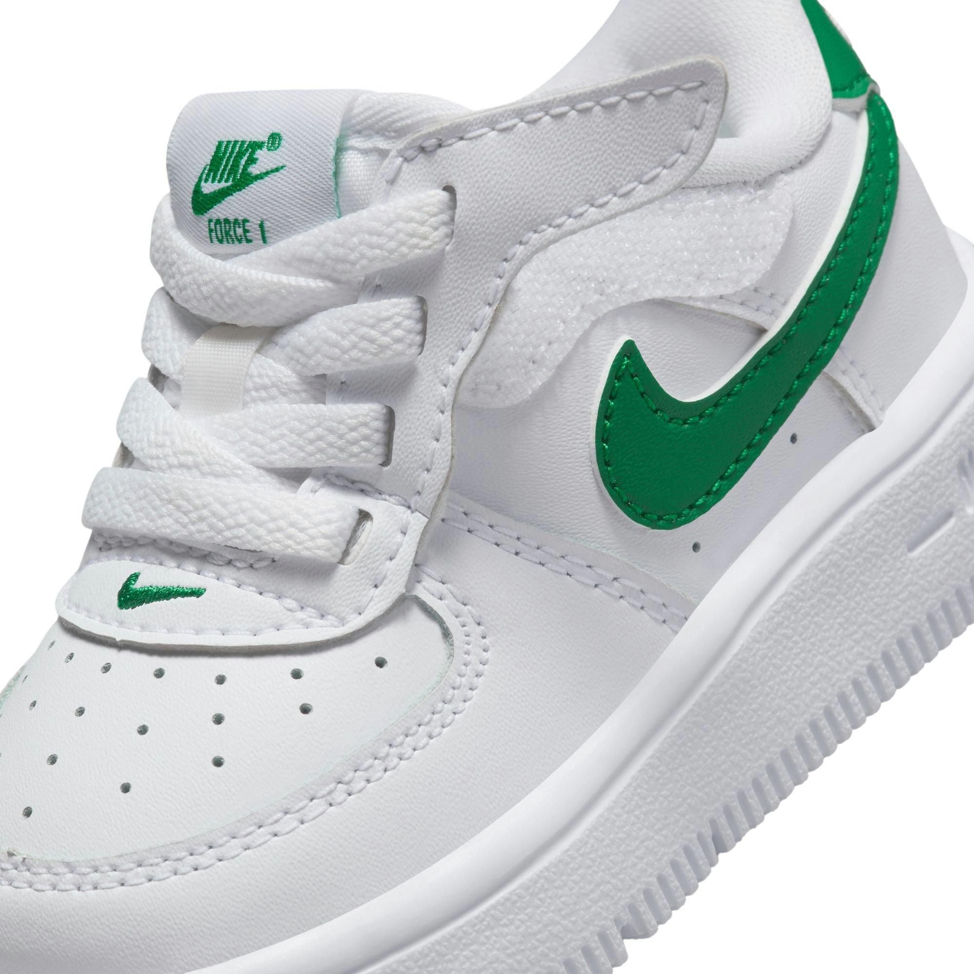 Nike Air Force 1 Low EasyOn "White/Malachite" Toddler Boys' Shoe - WHITE/GREEN Thumbnail View 10