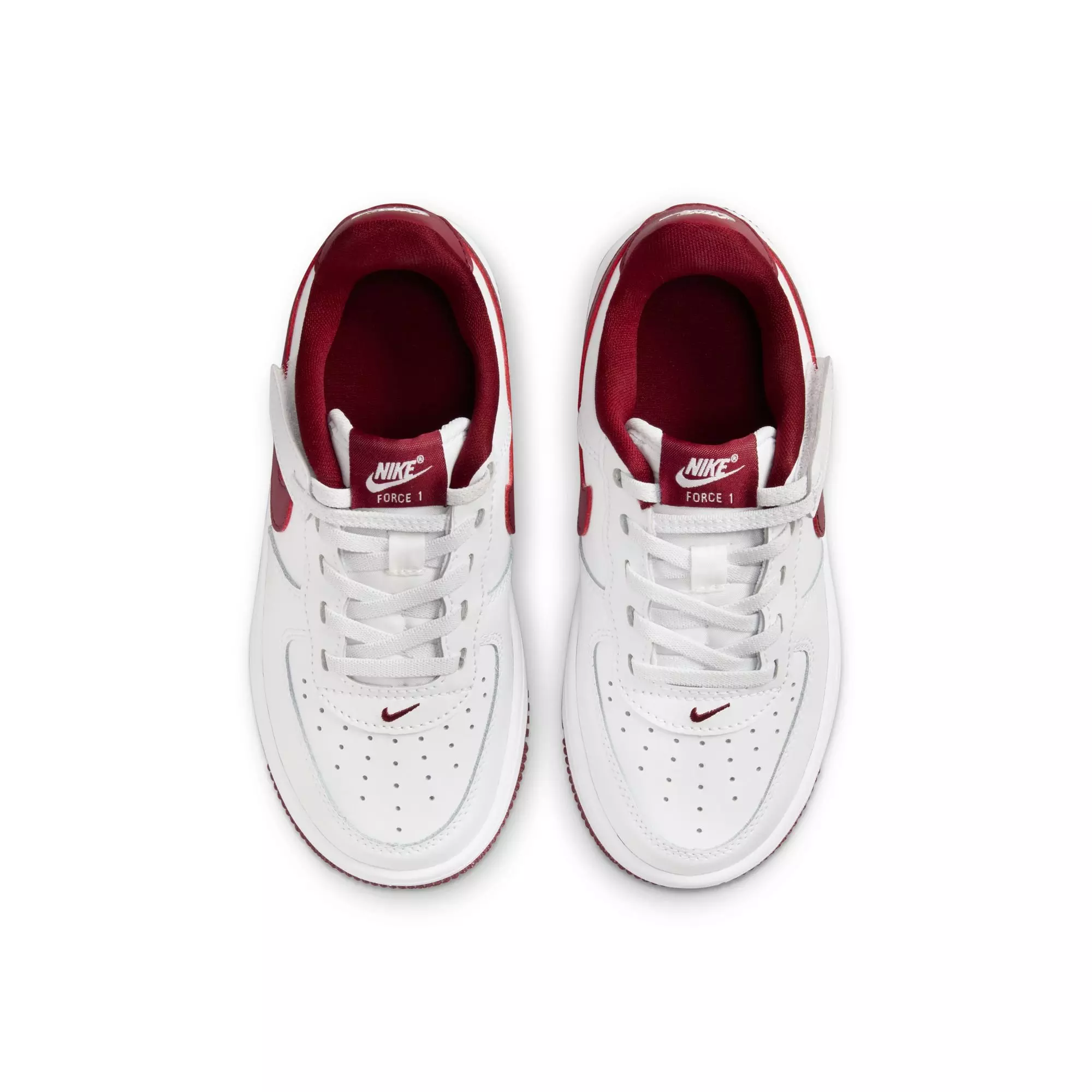 Nike Air Force 1 LTD "White/Picante Red" Toddler Boys' Shoe - WHITE/RED