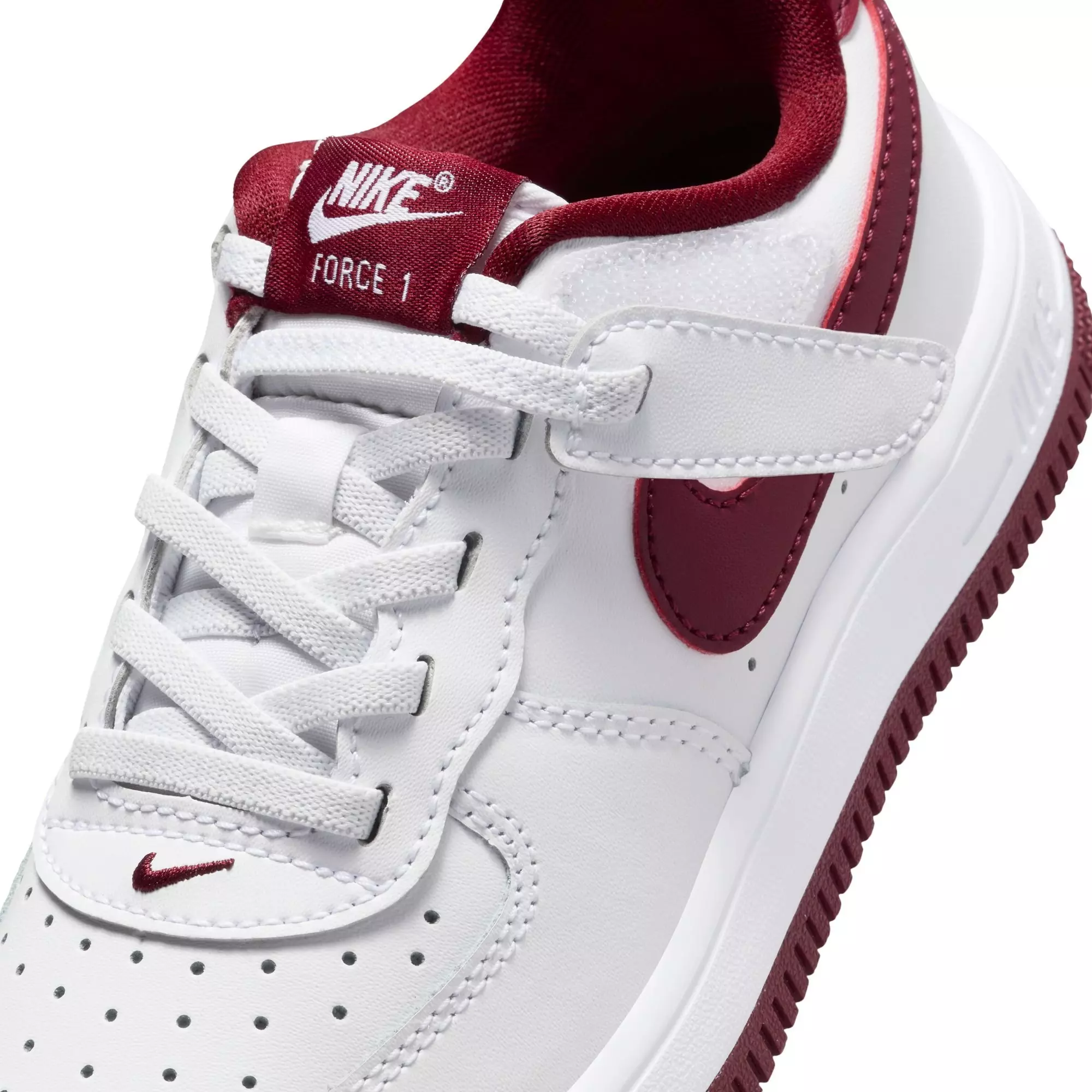 Nike Air Force 1 LTD "White/Picante Red" Toddler Boys' Shoe - WHITE/RED