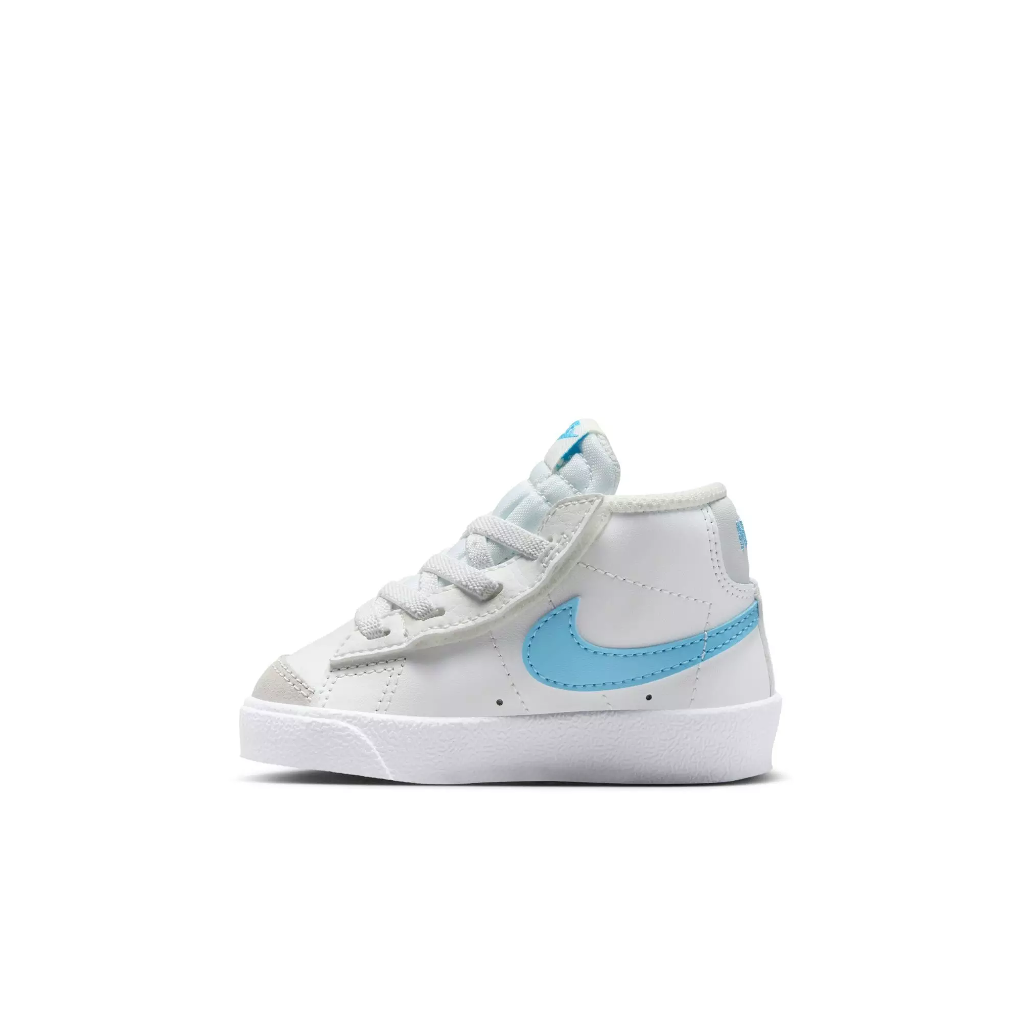 Nike Blazer Mid '77 "Summit White/Aquarius Blue/Photon Dust" Toddler Boys' Shoe - WHITE/LT BLUE