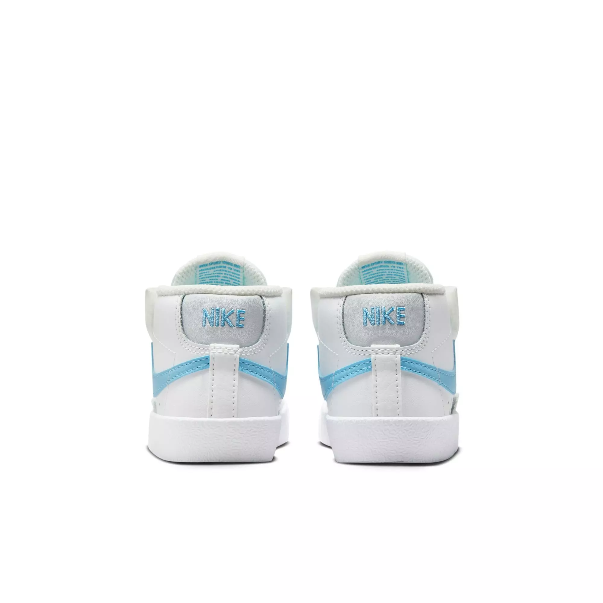 Nike Blazer Mid '77 "Summit White/Aquarius Blue/Photon Dust" Toddler Boys' Shoe - WHITE/LT BLUE