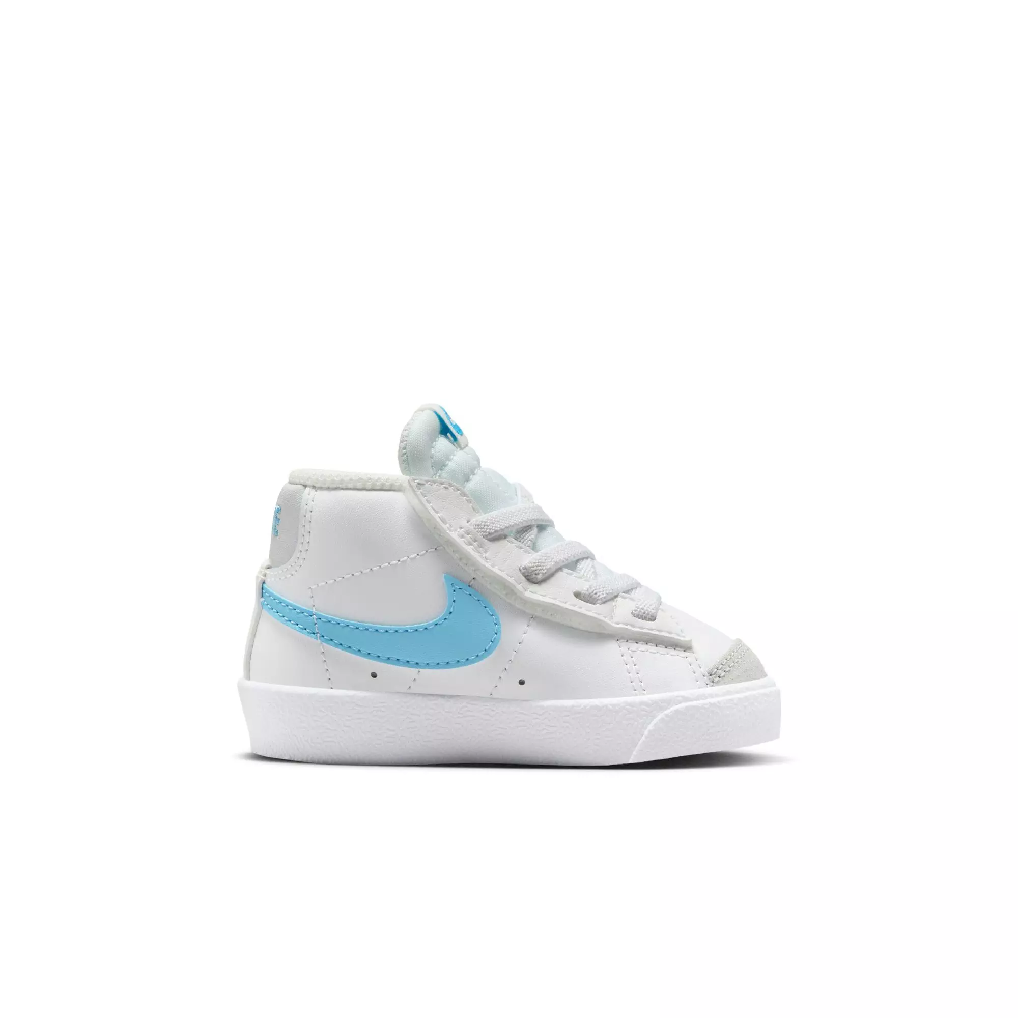Nike Blazer Mid '77 "Summit White/Aquarius Blue/Photon Dust" Toddler Boys' Shoe - WHITE/LT BLUE