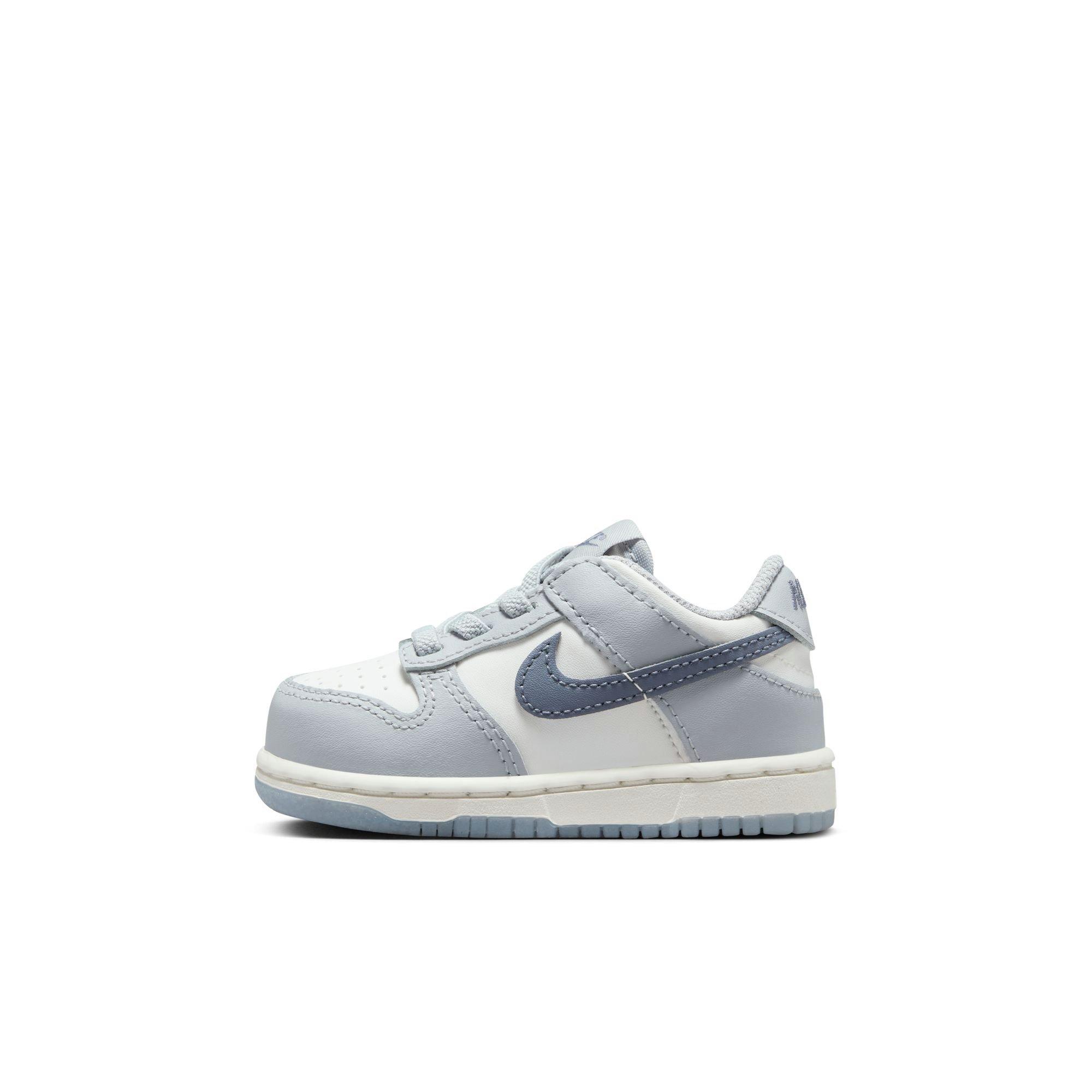 Nike Dunk Low "Summit White/Lt Carbon/Wolf Grey" Toddler Boys' Shoe - WHITE/GREY Thumbnail View 3