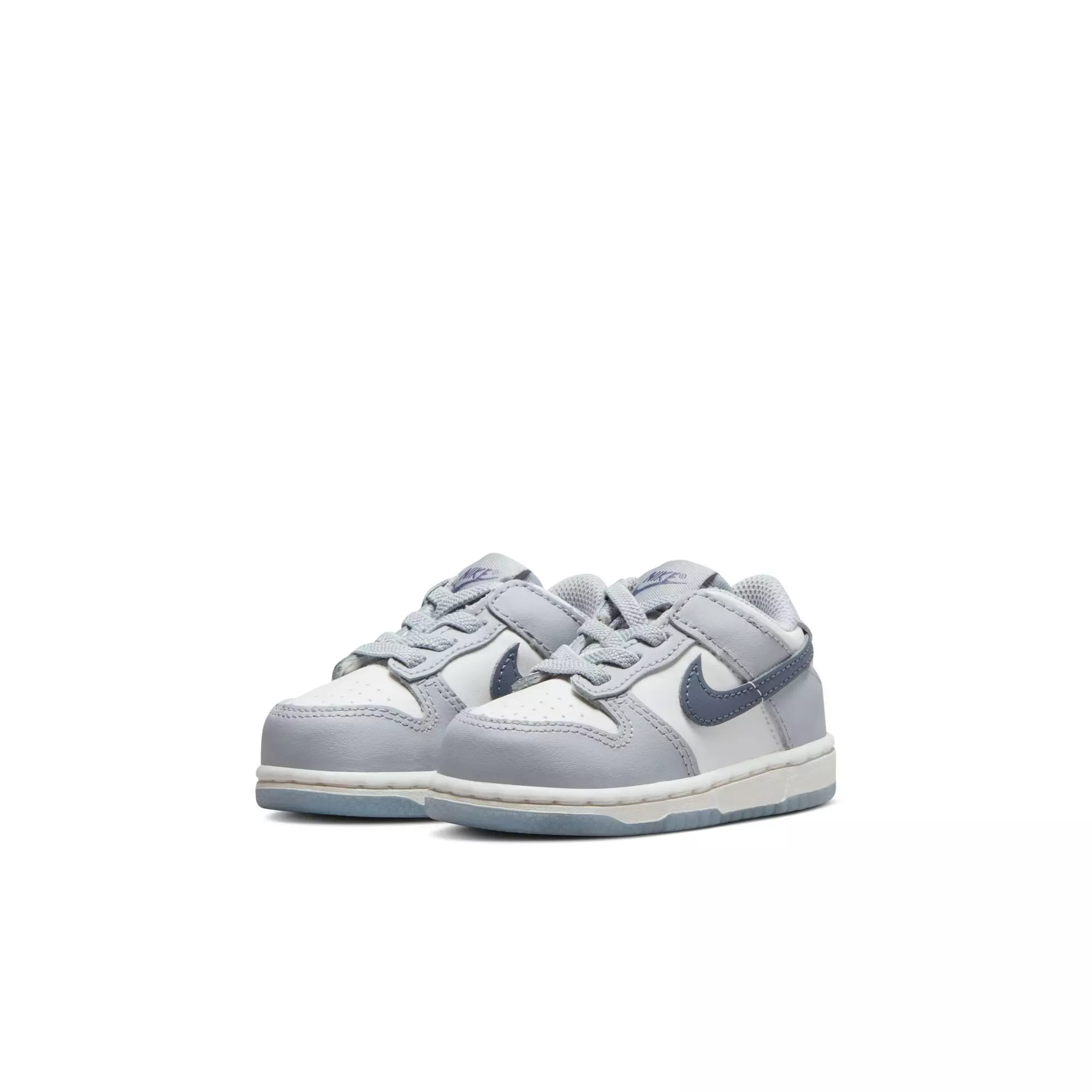 Nike Dunk Low "Summit White/Lt Carbon/Wolf Grey" Toddler Boys' Shoe - WHITE/GREY