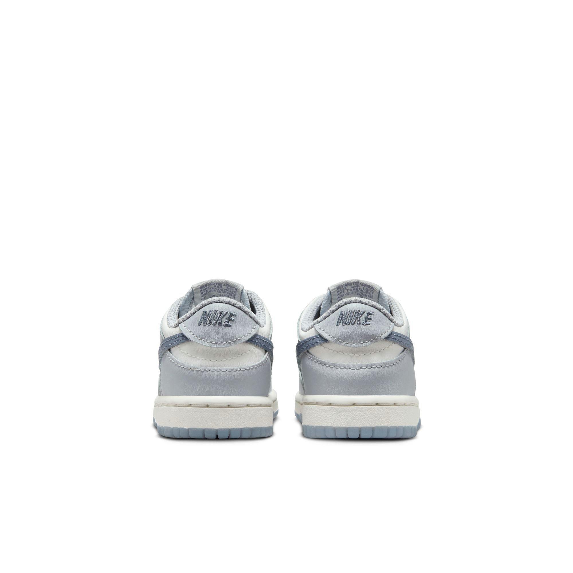 Nike Dunk Low "Summit White/Lt Carbon/Wolf Grey" Toddler Boys' Shoe - WHITE/GREY Thumbnail View 6