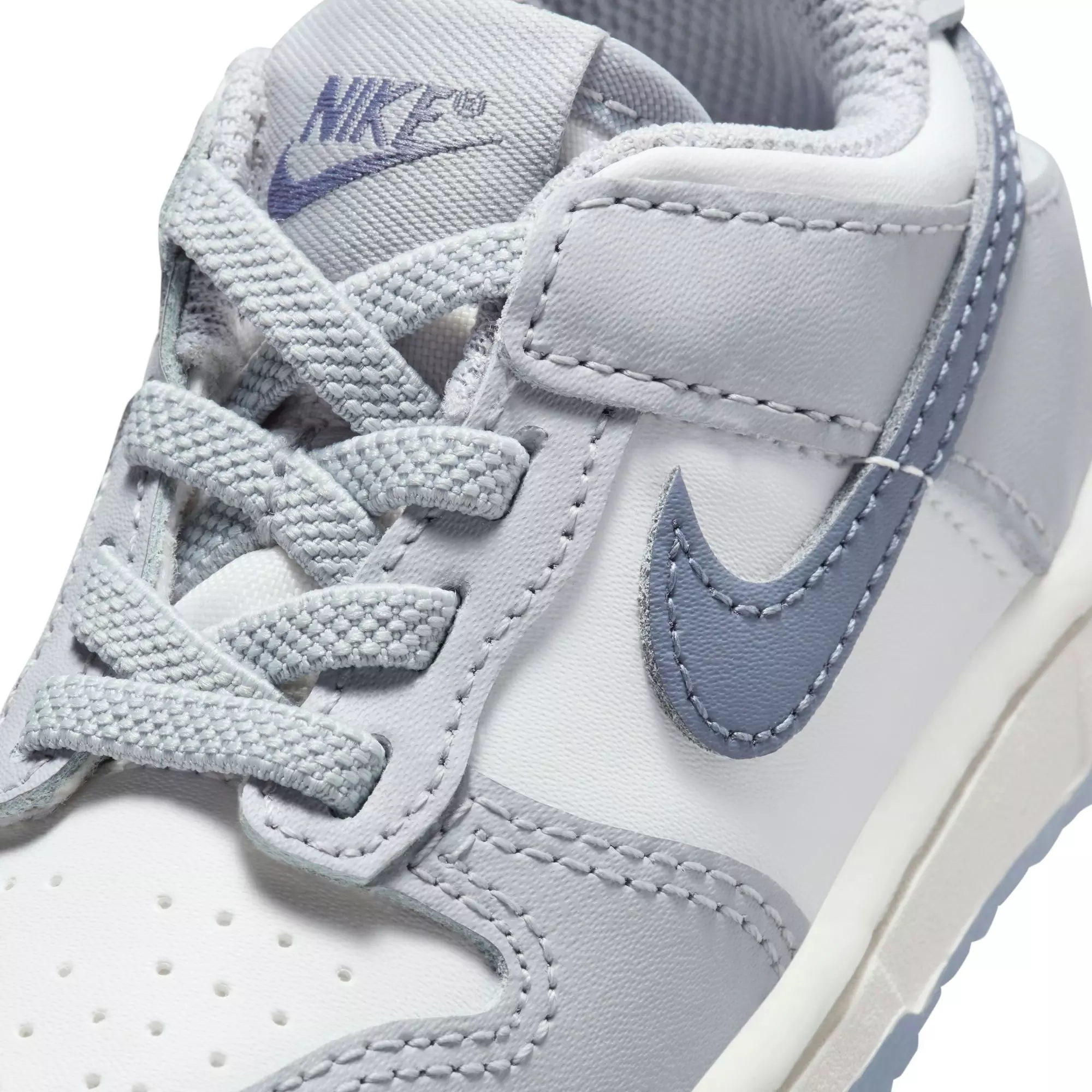 Nike Dunk Low "Summit White/Lt Carbon/Wolf Grey" Toddler Boys' Shoe - WHITE/GREY