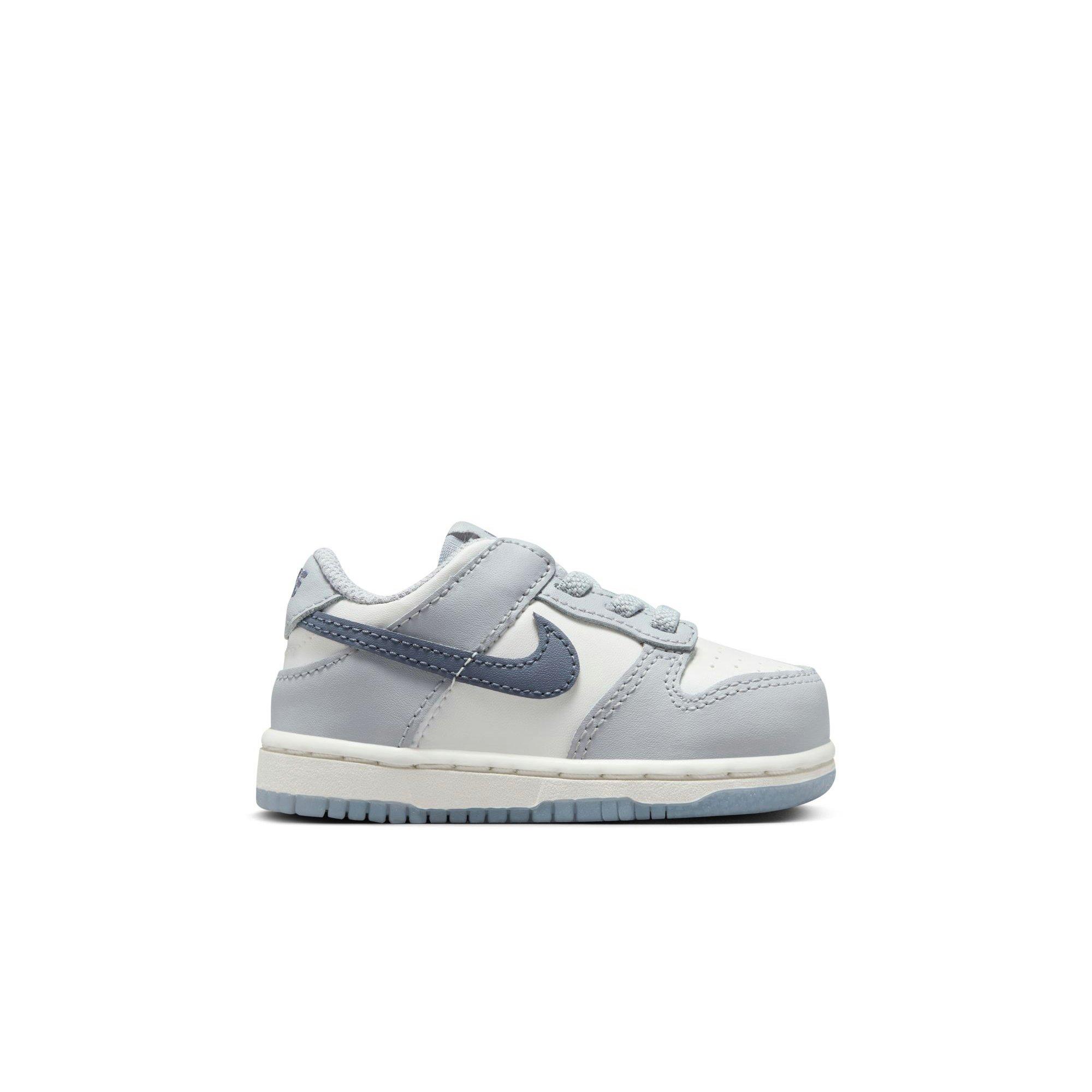 Nike Dunk Low "Summit White/Lt Carbon/Wolf Grey" Toddler Boys' Shoe - WHITE/GREY Thumbnail View 1