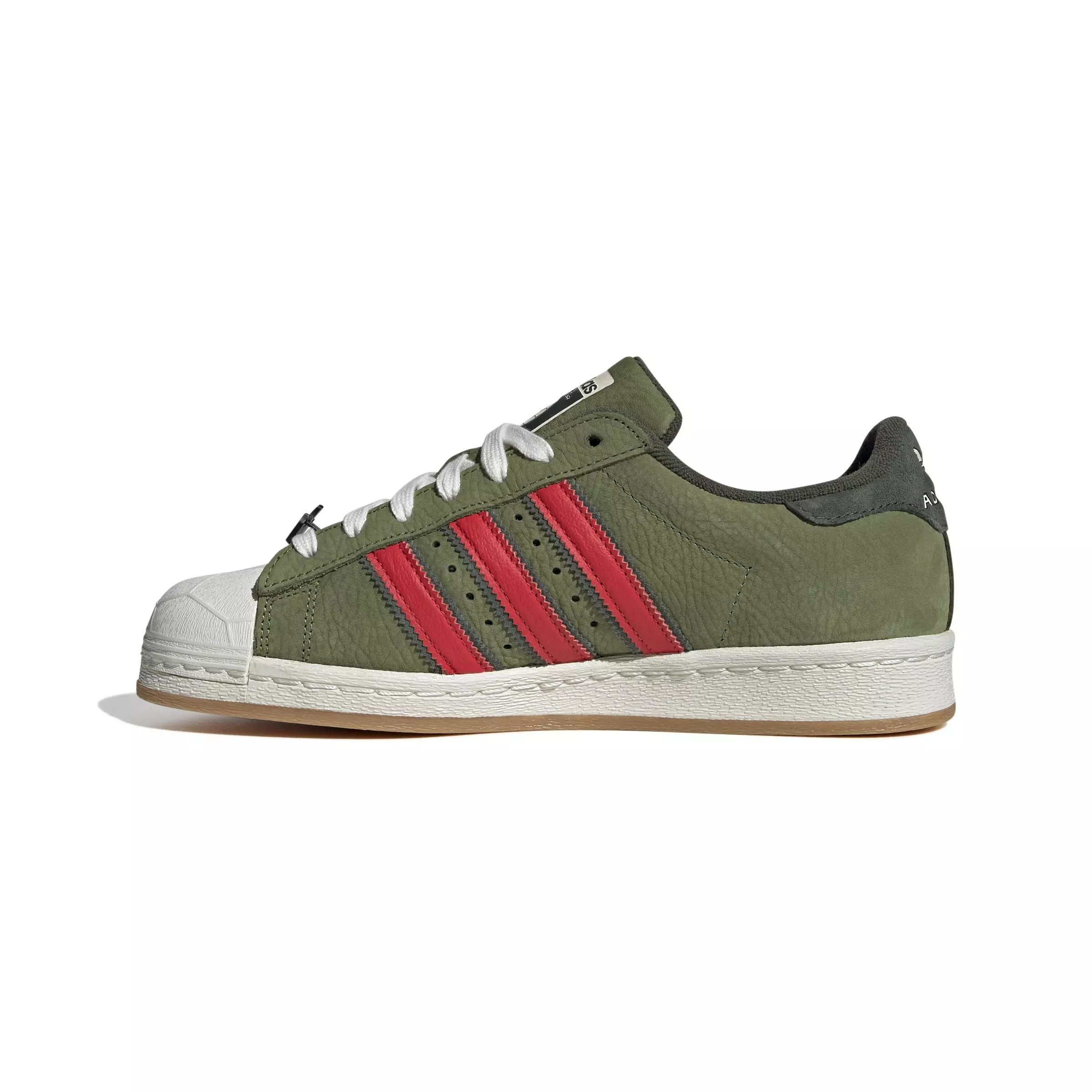 adidas Originals Superstar "TMNT Shell-toe" Grade School Kids' Shoe - GREEN/RED/WHITE