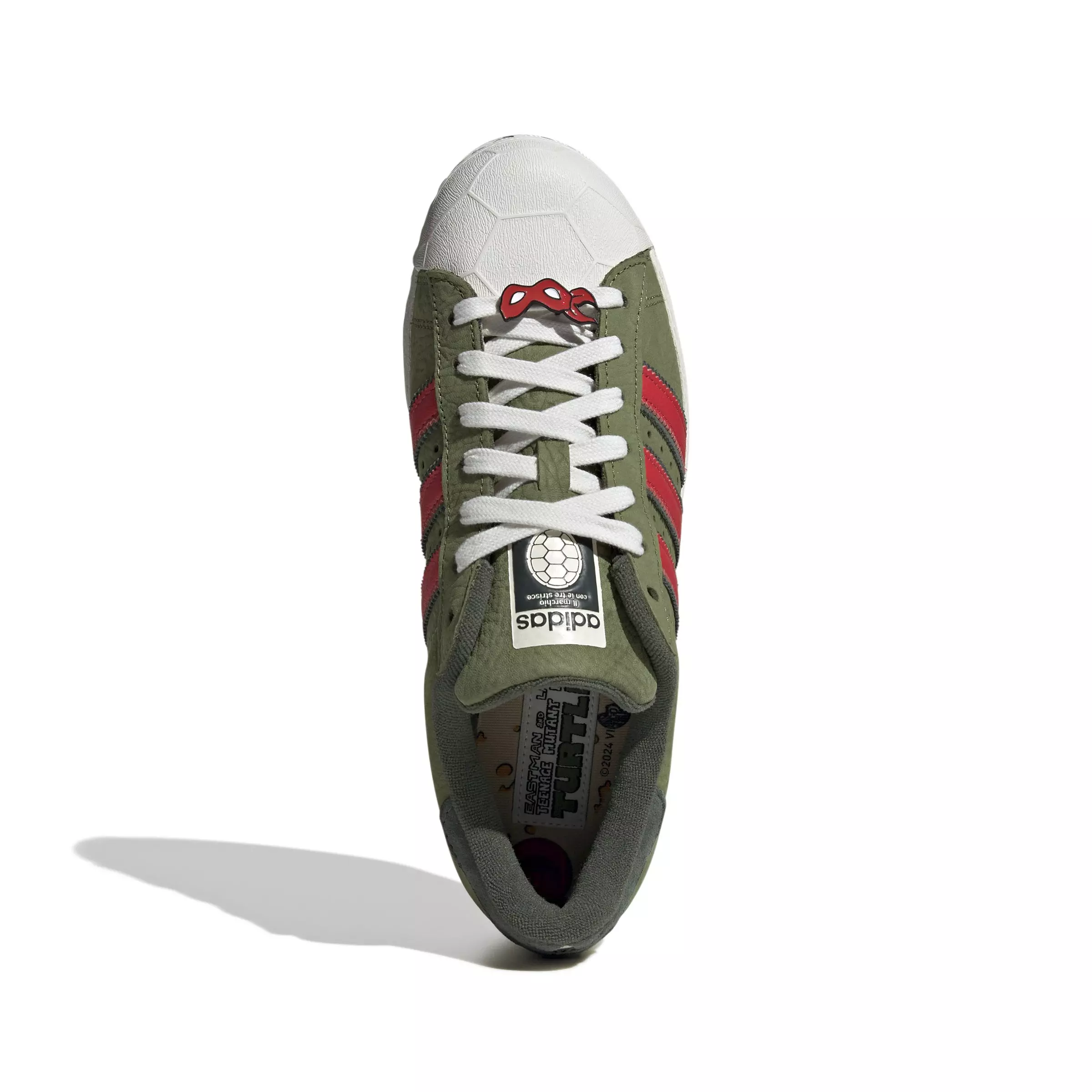 adidas Originals Superstar "TMNT Shell-toe" Grade School Kids' Shoe - GREEN/RED/WHITE