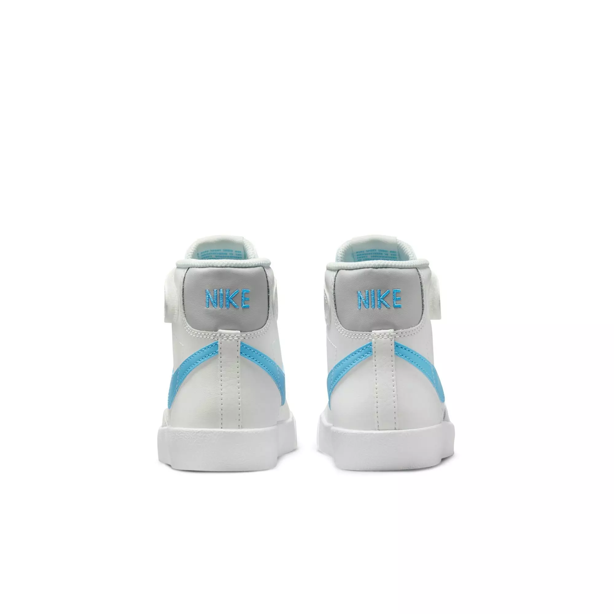 Nike Blazer Mid '77 "Summit White/Aquarius Blue/Photon Dust" Preschool Boys' Shoe - WHITE/LT BLUE