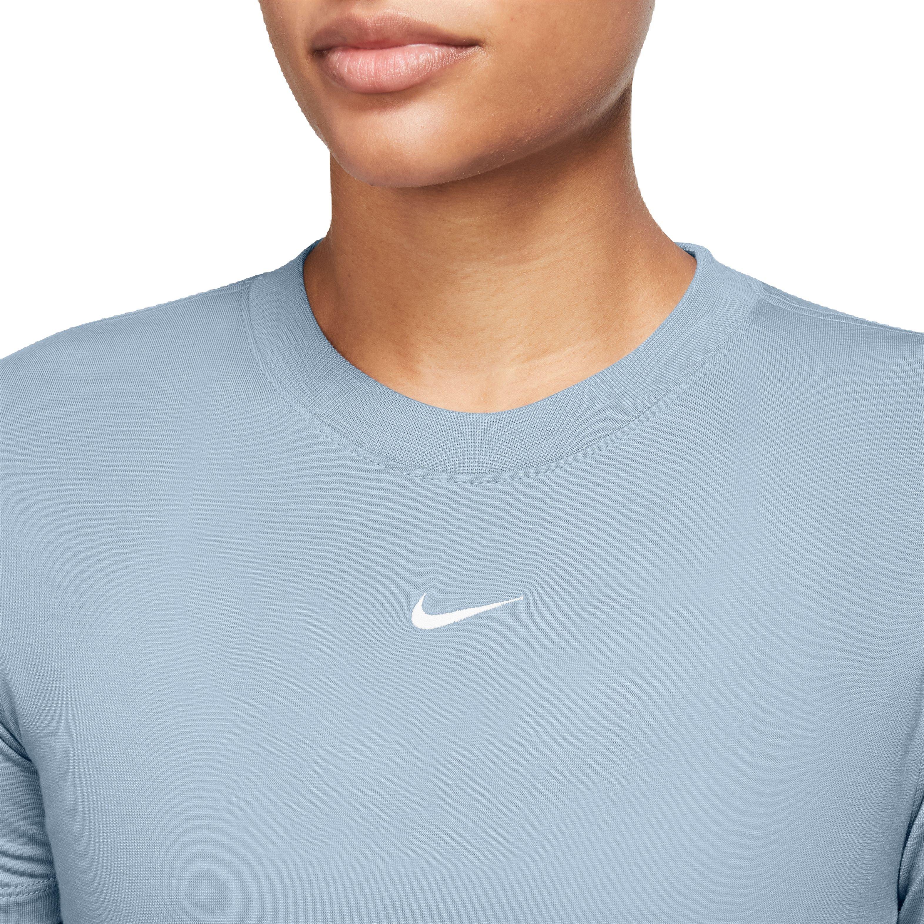 Nike Sportswear Essential Slim-Fit Crop Women's Lt Blue Tee