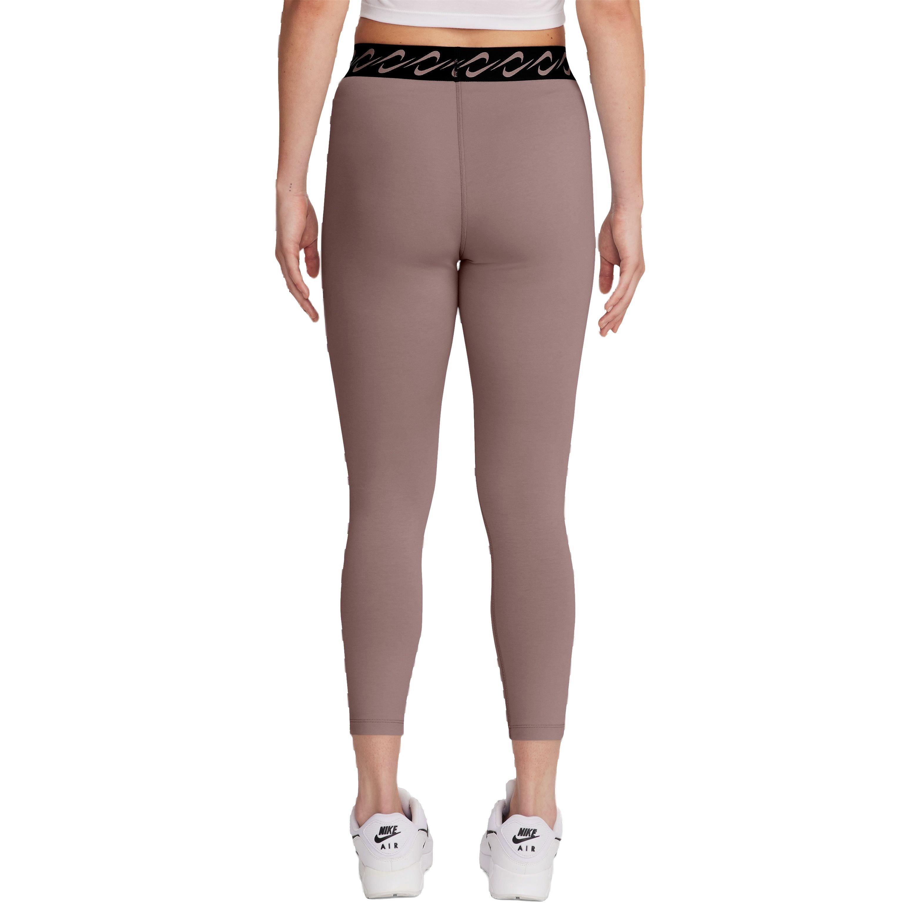 Nike Sportswear 7/8 High-Rise Swoosh Women's Mauve Tights