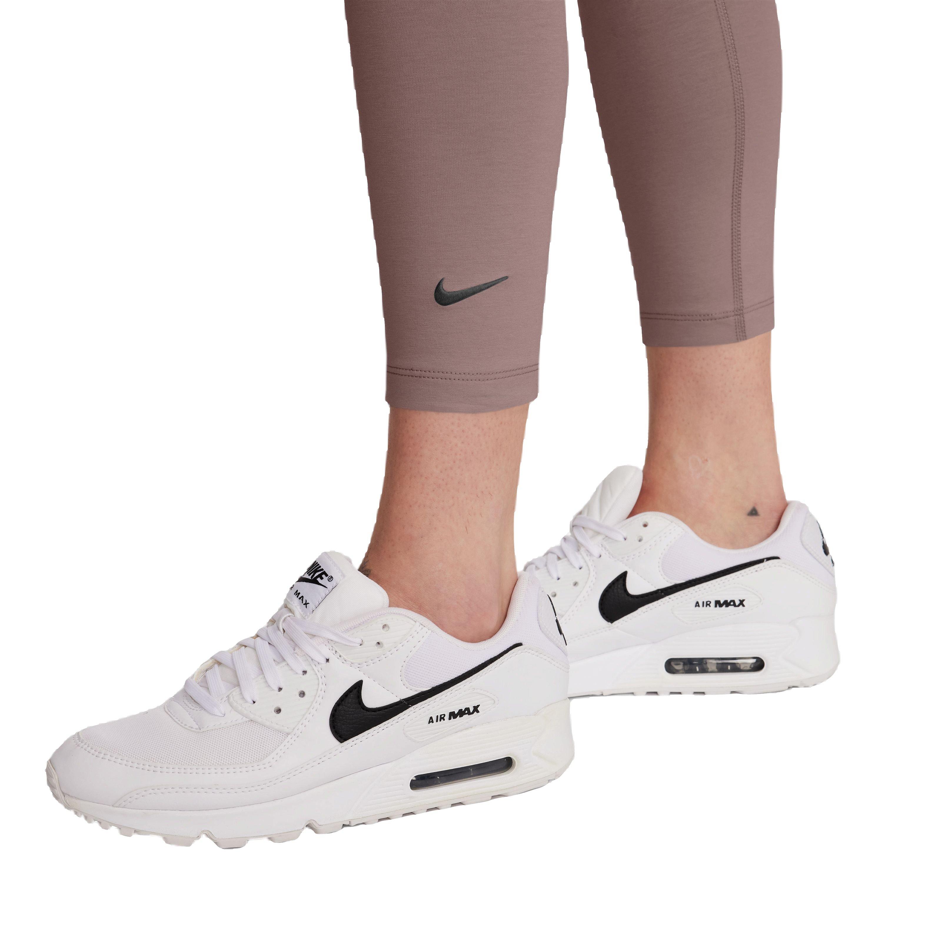 Nike Sportswear 7/8 High-Rise Swoosh Women's Mauve Tights