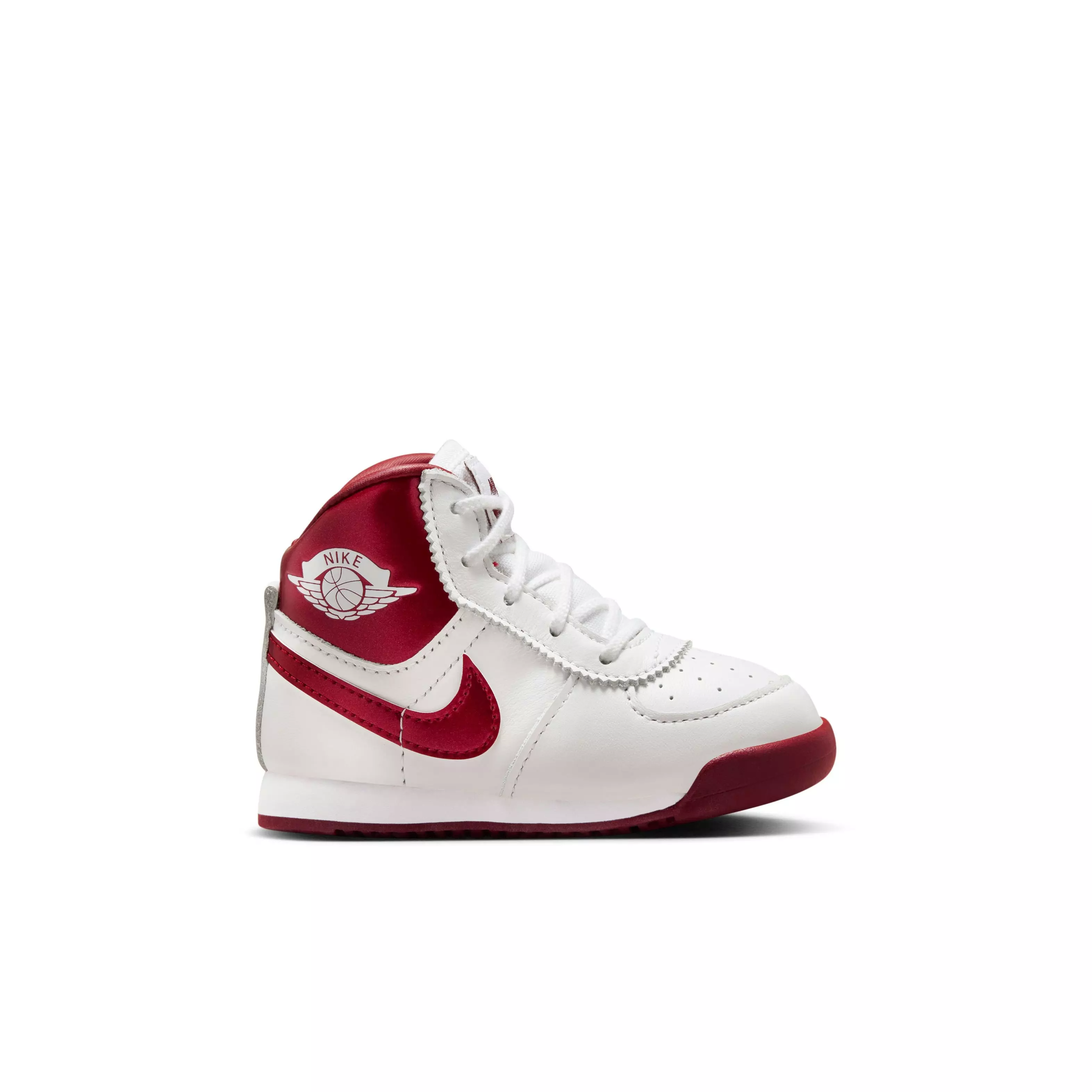 Jordan 1 Retro High '85 "Metallic Red" Crib Bootie - WHITE/TEAM RED