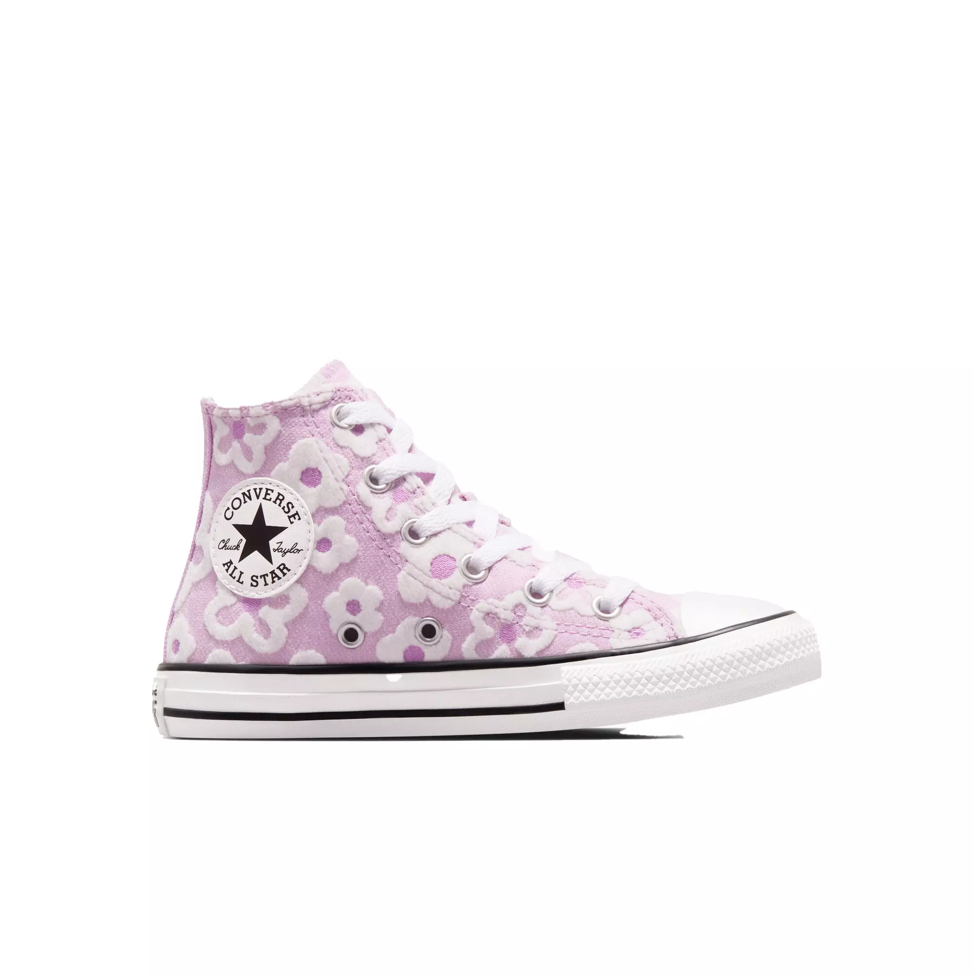 Converse Chuck Taylor All Star Floral "Stardust Lilac" Preschool Girls' Shoe - PURPLE