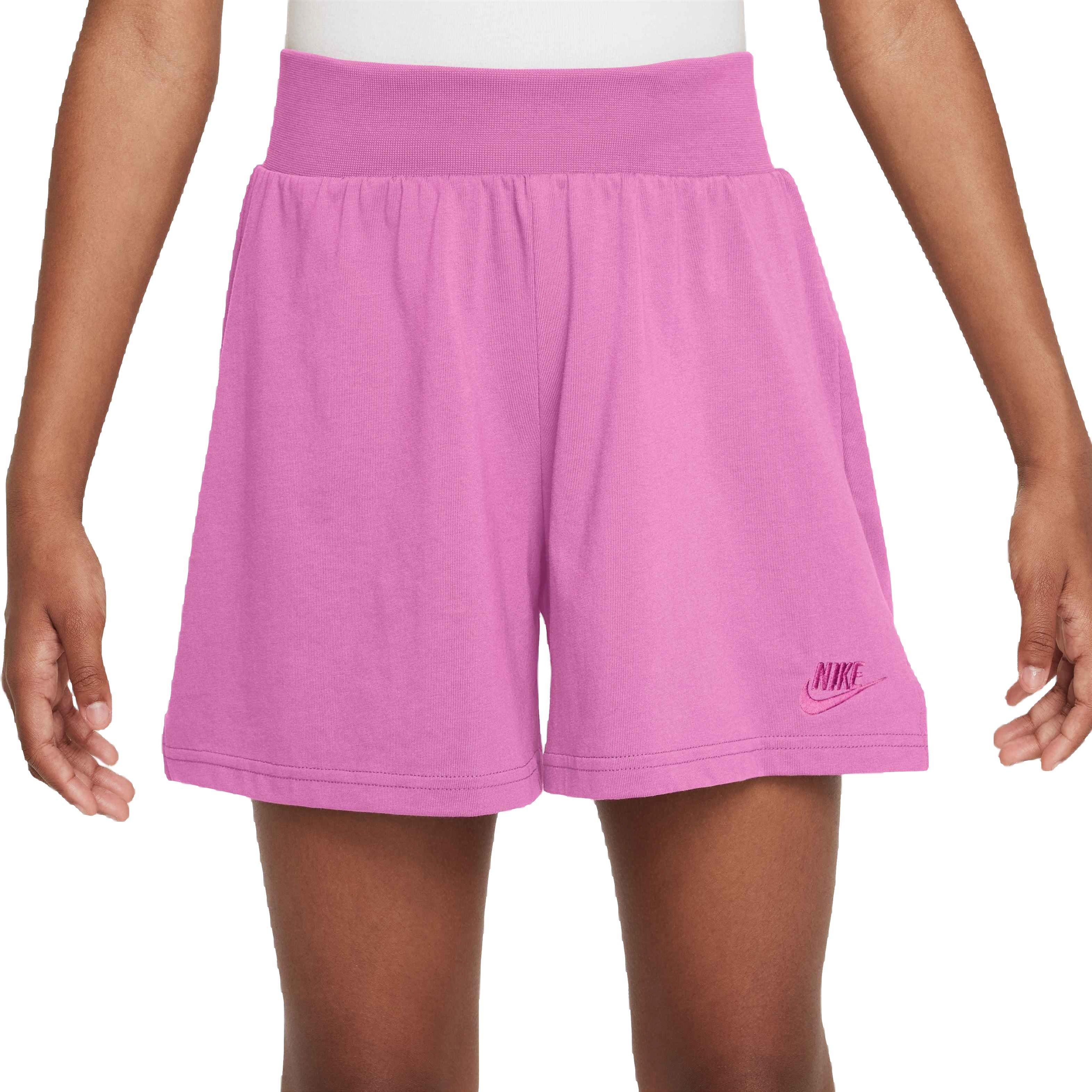 Nike Big Girls' Jersey Shorts - Pink - PINK